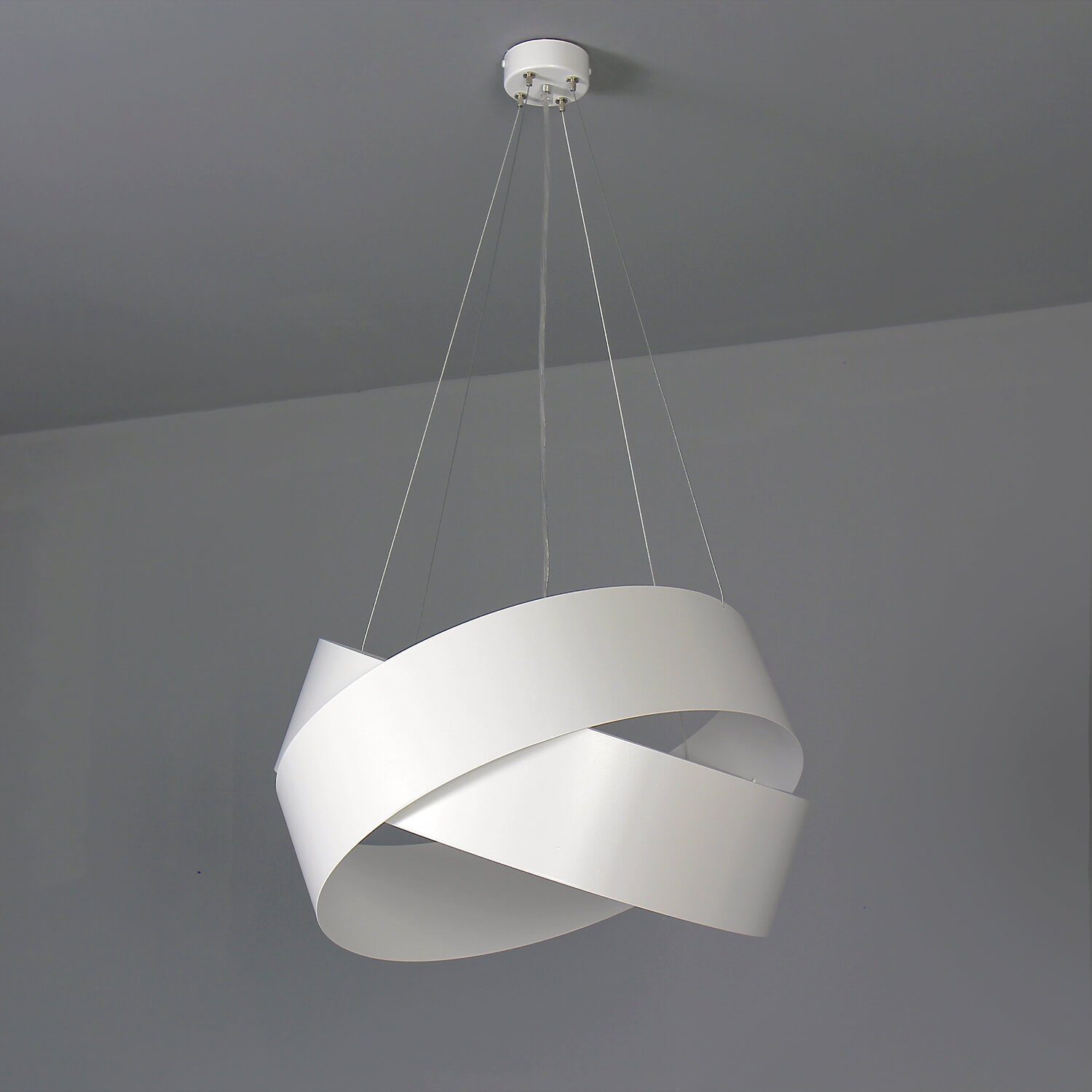 Design Licht-Erlebnisse JAKOB, Pendelleuchte Chrom Leuchtmittel, Hängelampe Esszimmer Weiß Metall ohne Esstisch