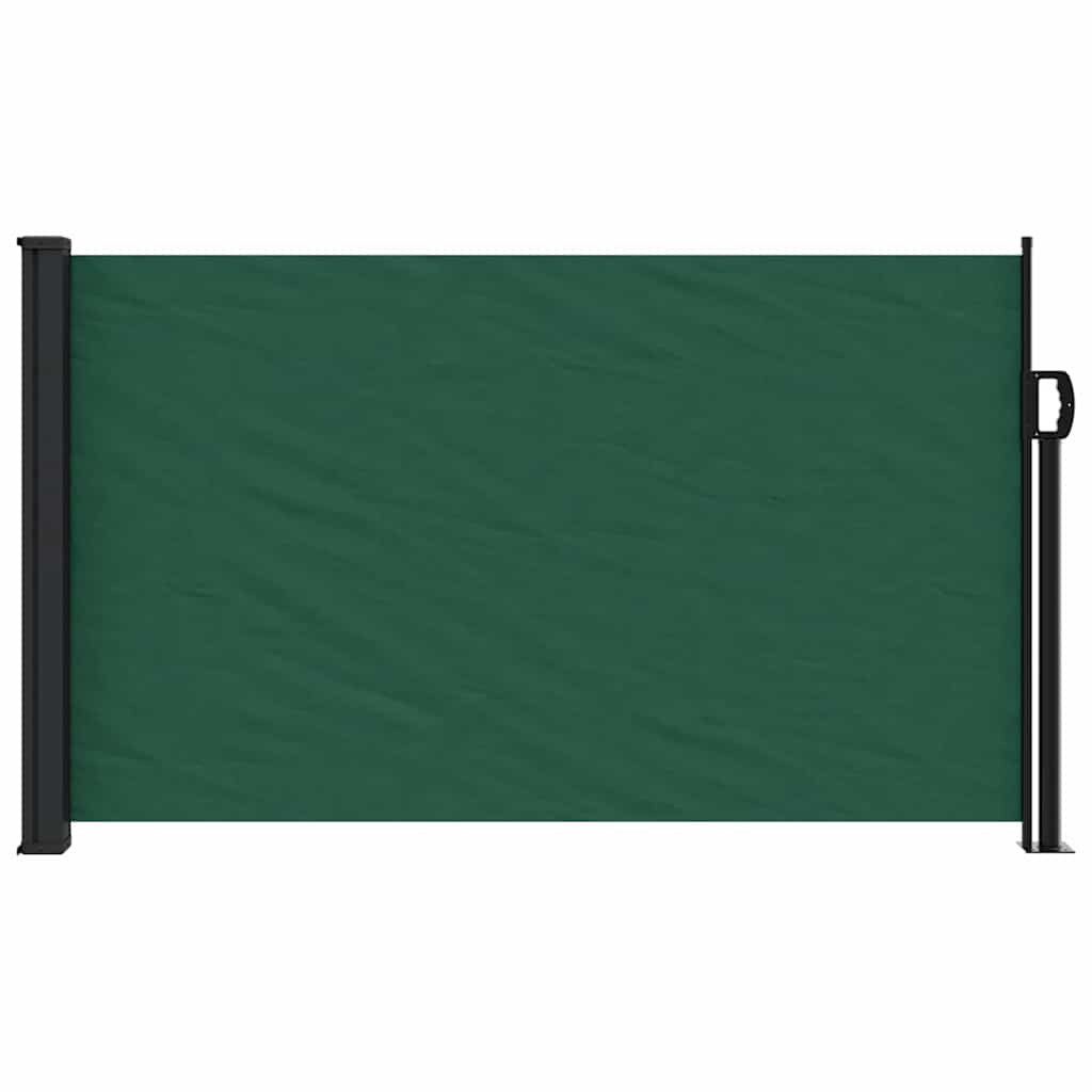 vidaXL Seitenmarkise Seitenmarkise Ausziehbar Dunkelgrün 117x300 cm