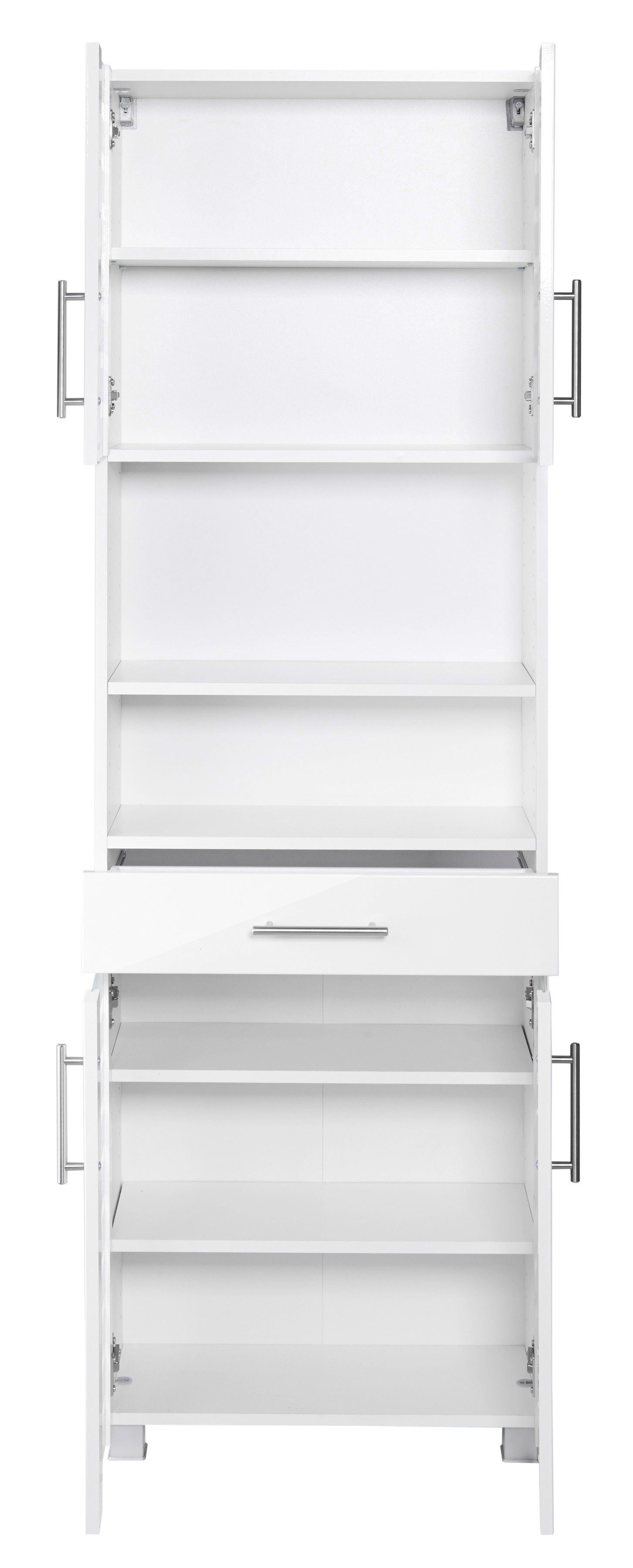 welltime Seitenschrank Jaca Breite 60 cm, mit MDF Hochglanz-Fronten