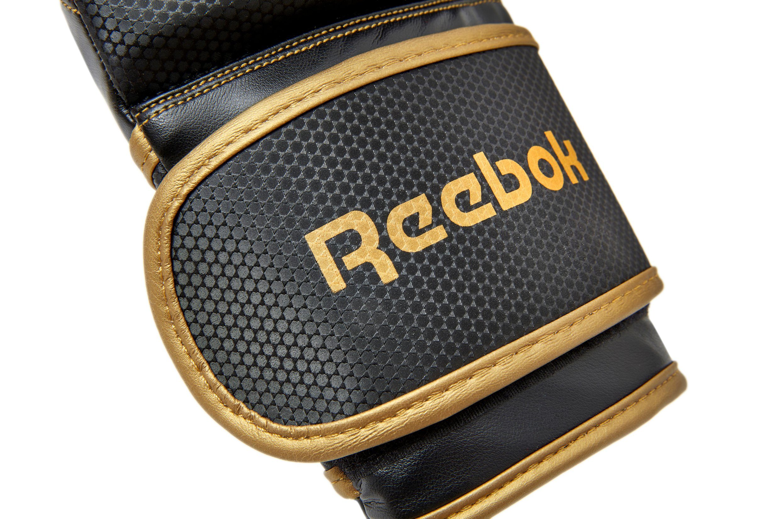 Reebok Boxhandschuhe Reebok Boxhandschuhe 14oz Gold/Schwarz, mit eingebaute günstig online kaufen