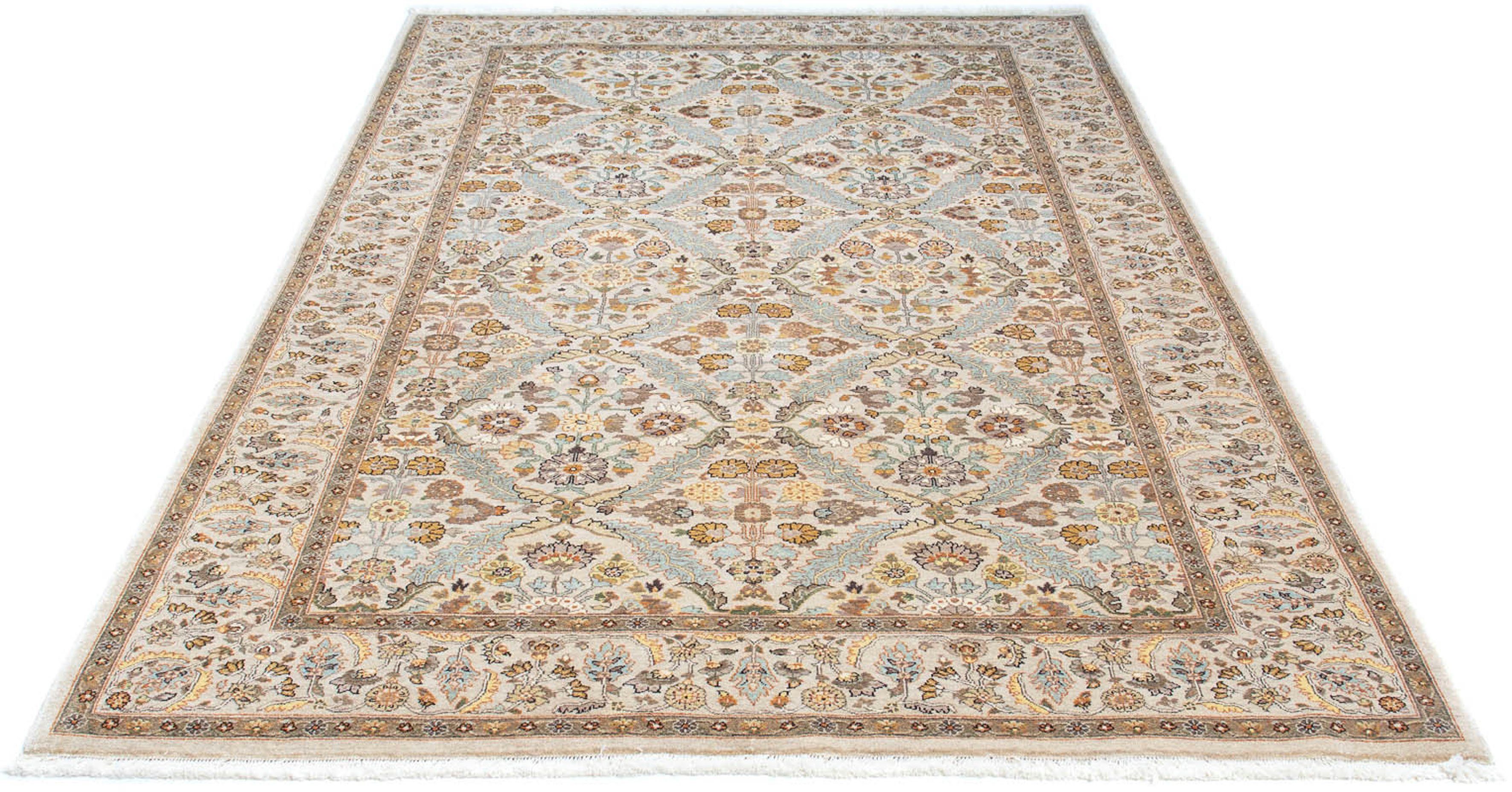Orientteppich Ziegler - 237 x 155 cm - beige, morgenland, rechteckig, Höhe: 6 mm, Wohnzimmer, Handgeknüpft, Einzelstück mit Zertifikat