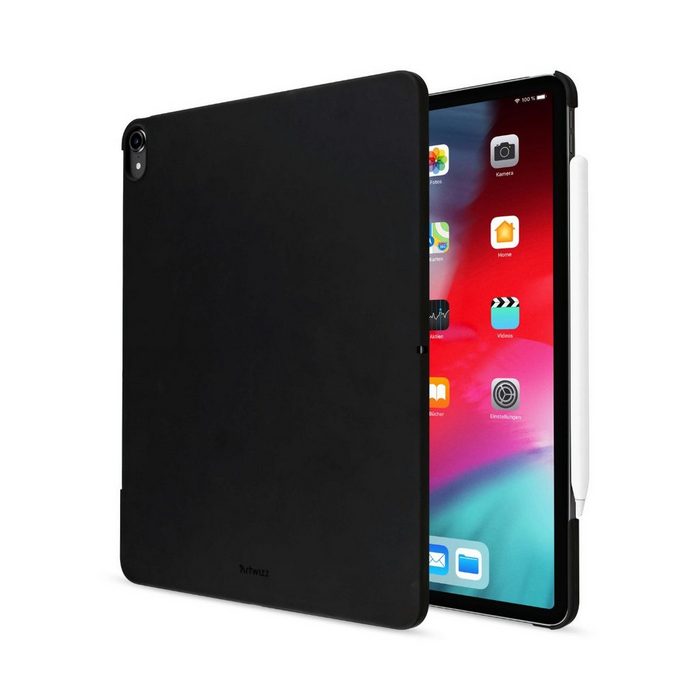 Artwizz Tablet-Hülle Artwizz Rubber Clip kompatibel für iPad Pro 11 Zoll (2018 2019) Schutzhülle mit Soft-Touch-Beschichtung Schwarz