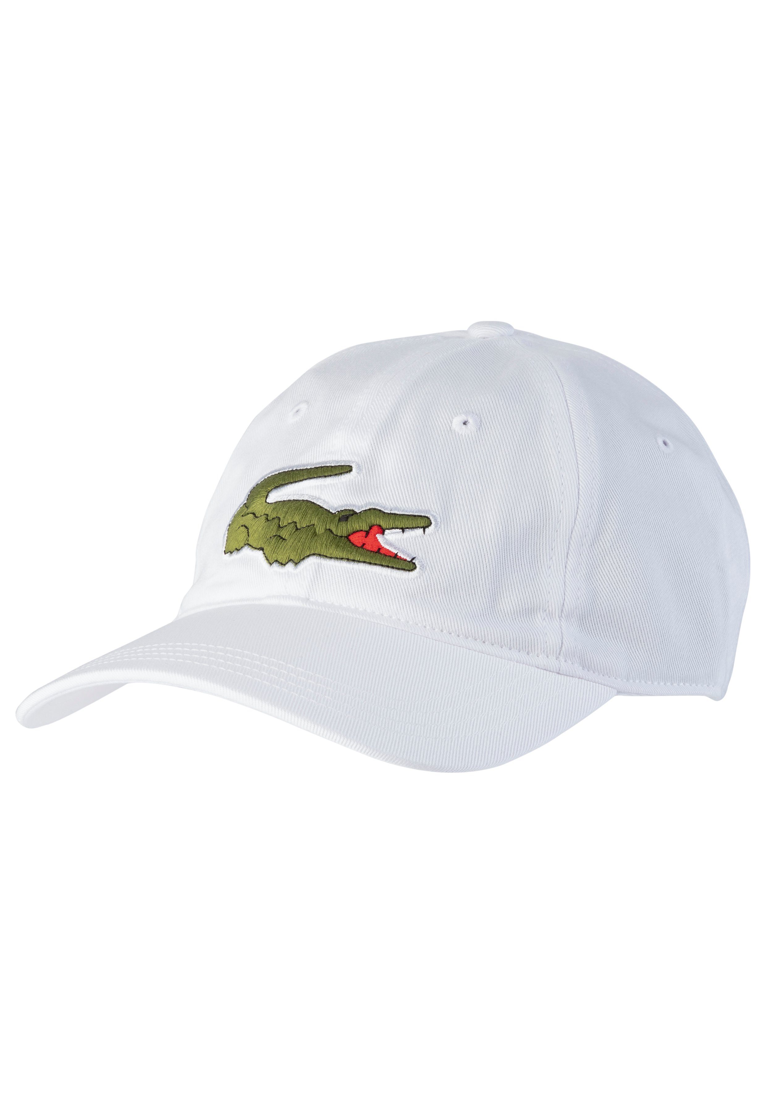 Lacoste Baseball Cap mit XL weiß Logo