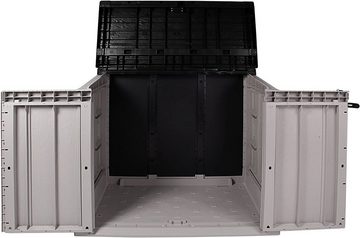 ONDIS24 Gartenbox Mülltonnenbox Storer Light XL Gerätebox abschließbar, für 2 Mülltonnen (1330 Liter) robust, wetterfest, belastbar