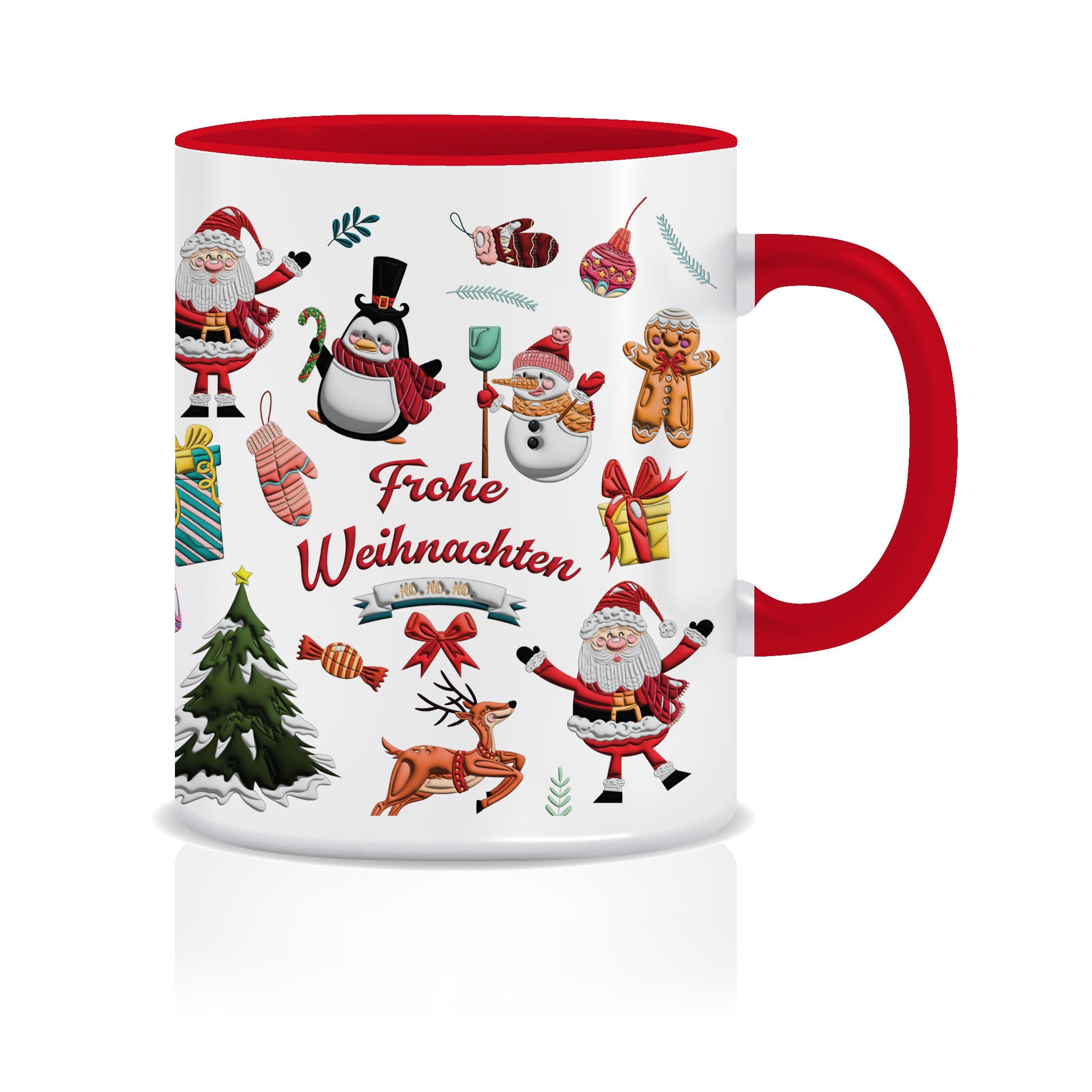 Tasse Weihnachten Geschenke Deko Weihnachtsgeschirr Wichtel Kaffeebecher
