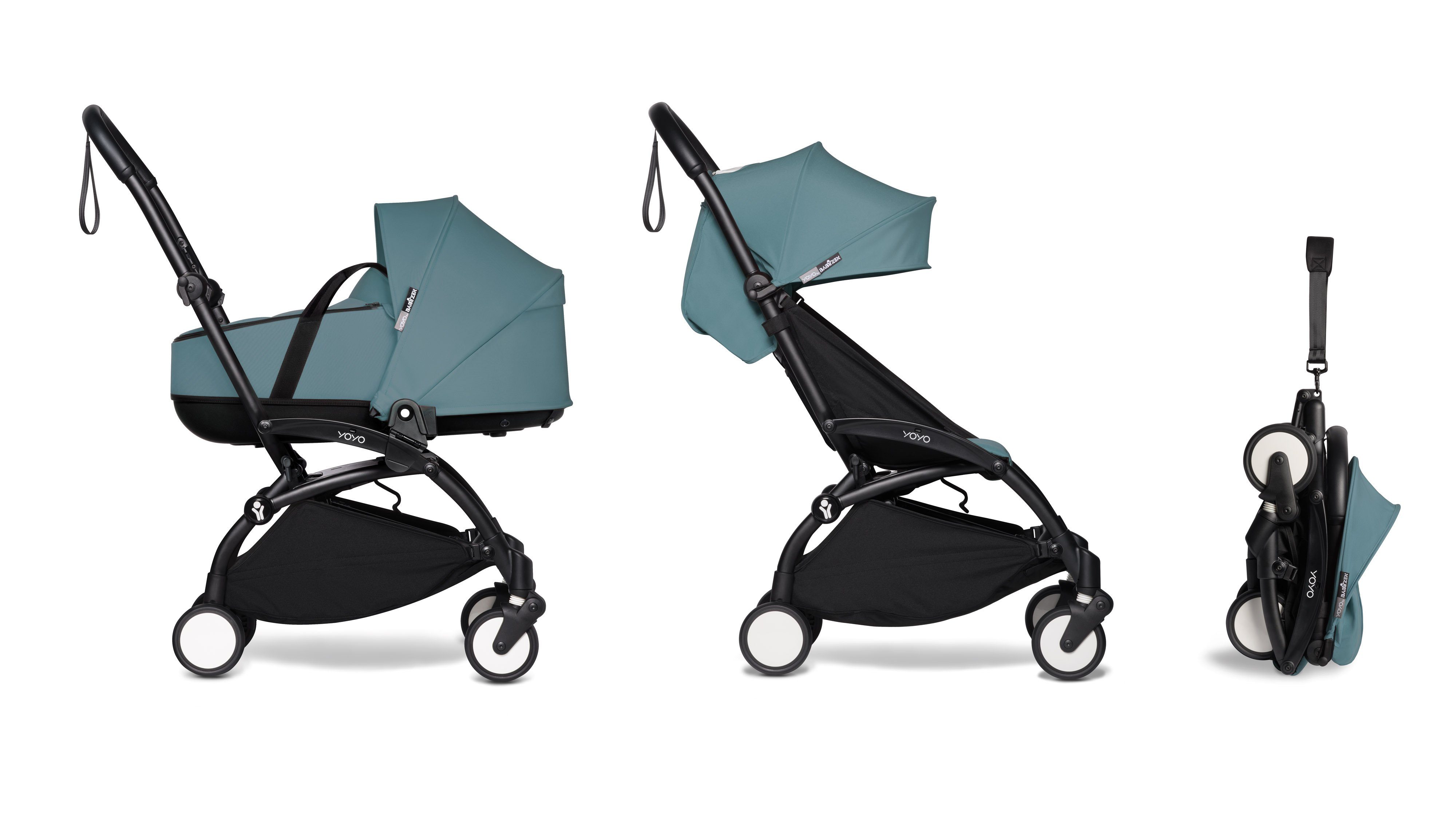 Liegewanne Komplett-Set 6+ Aqua Gestell, BABYZEN und mit Textilset Kombi-Kinderwagen YOYO