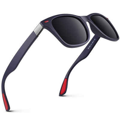 BEARSU Sonnenbrille »Polarisierte Sonnenbrille Herren Damen Rechteck Leichtgewicht UV Schutz,Fashion Trend Sonnenbrille, Sonnenbrille zum Ausgehen geeignet«