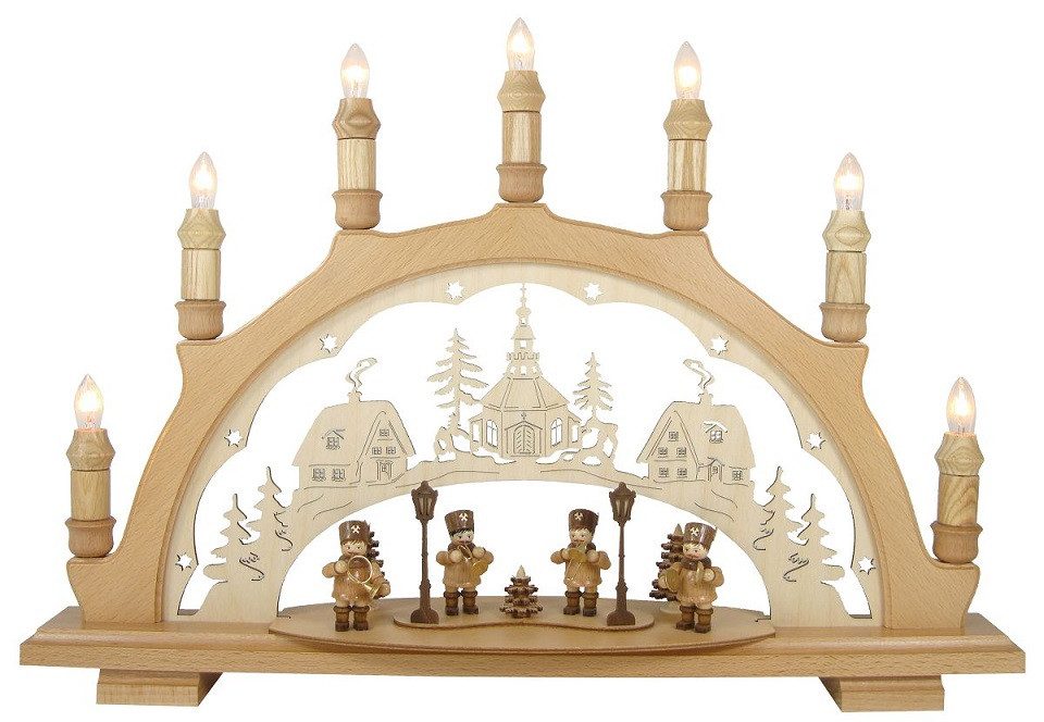 Lichterbogen Lenk und Sohn Schwibbogen Bergmannskapelle