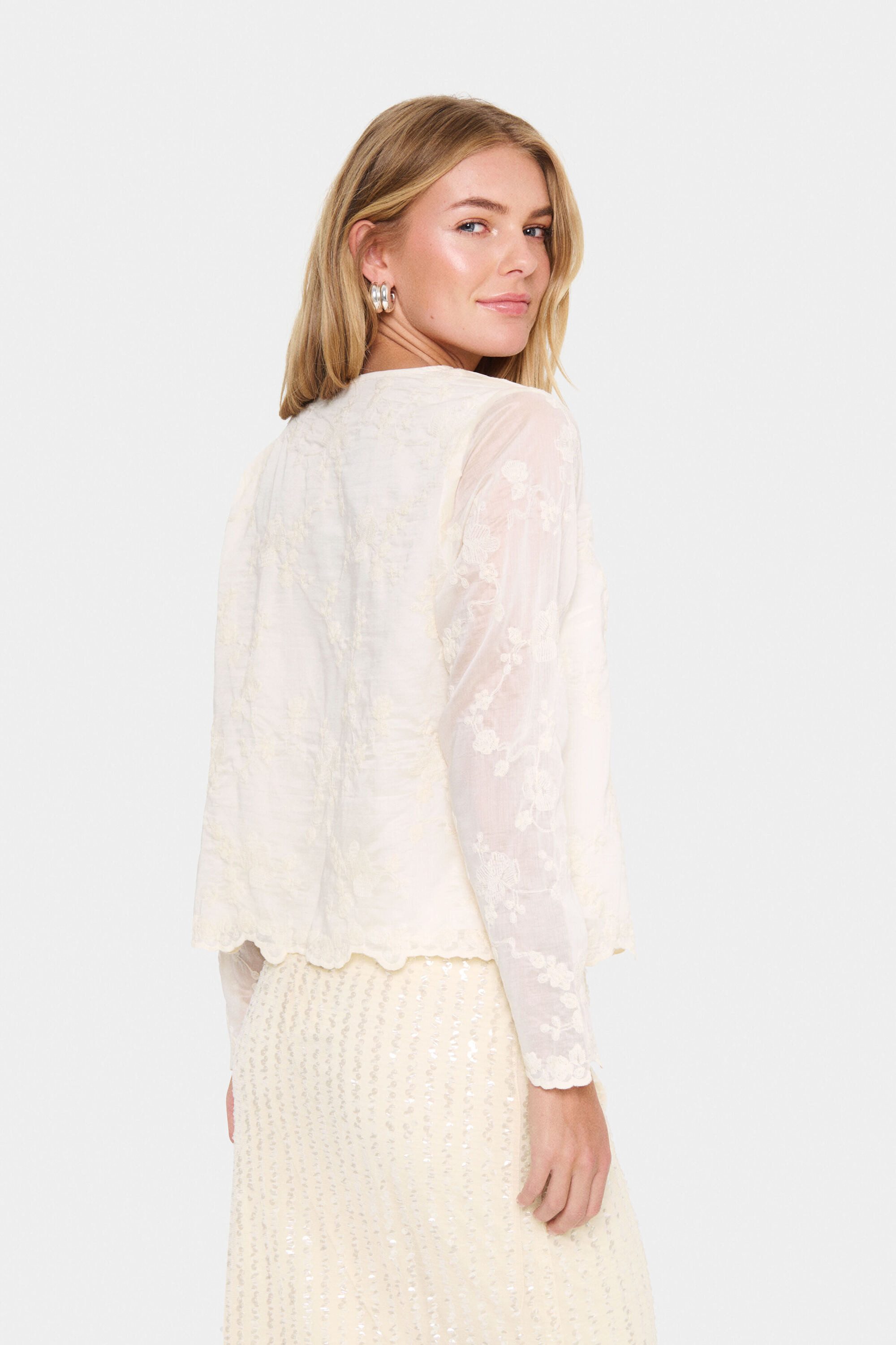 Saint Tropez Kurzarmbluse Kurzarm-Bluse KirstySZ