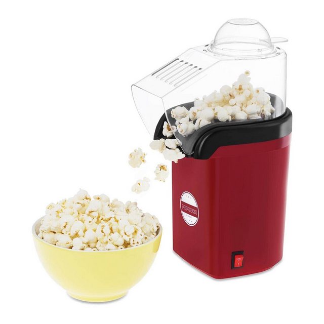 Bredeco Popcornmaschine Heißluft-Popcornmaschine – rot