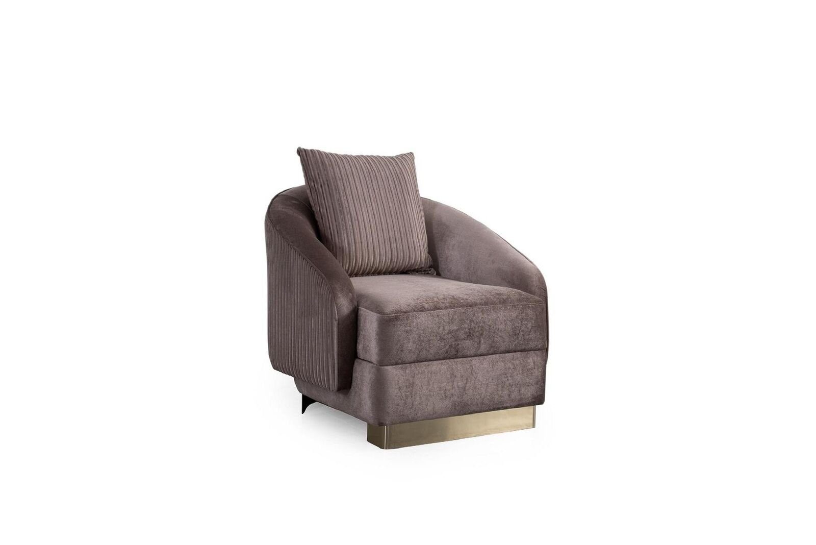 JVmoebel Sessel Sessel 1 Luxus Textil Neu Prianera Lounge Sitz