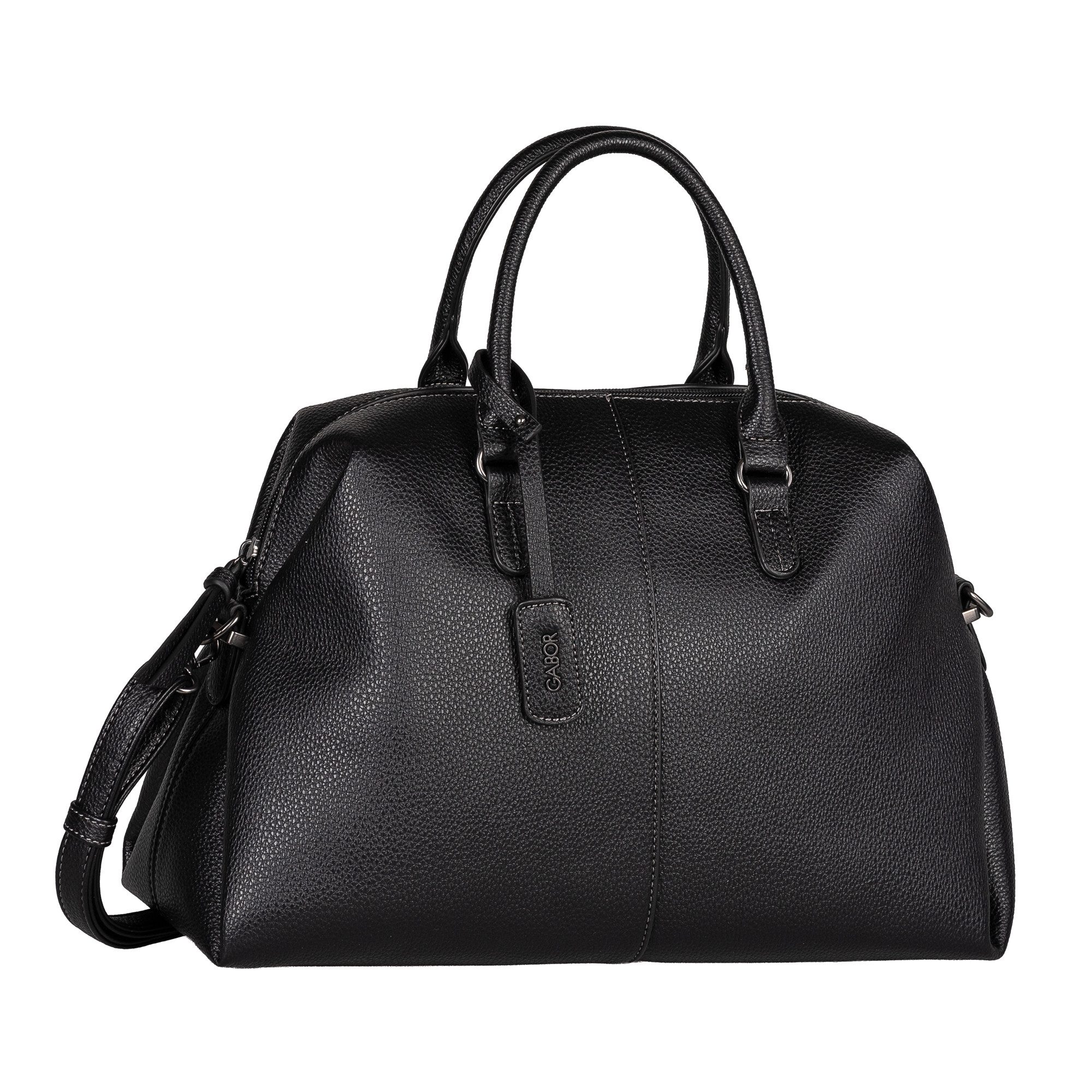 Gabor Bowlingtasche Jesenia, Damen Handtasche mit Zebramuster aus Innenfutter