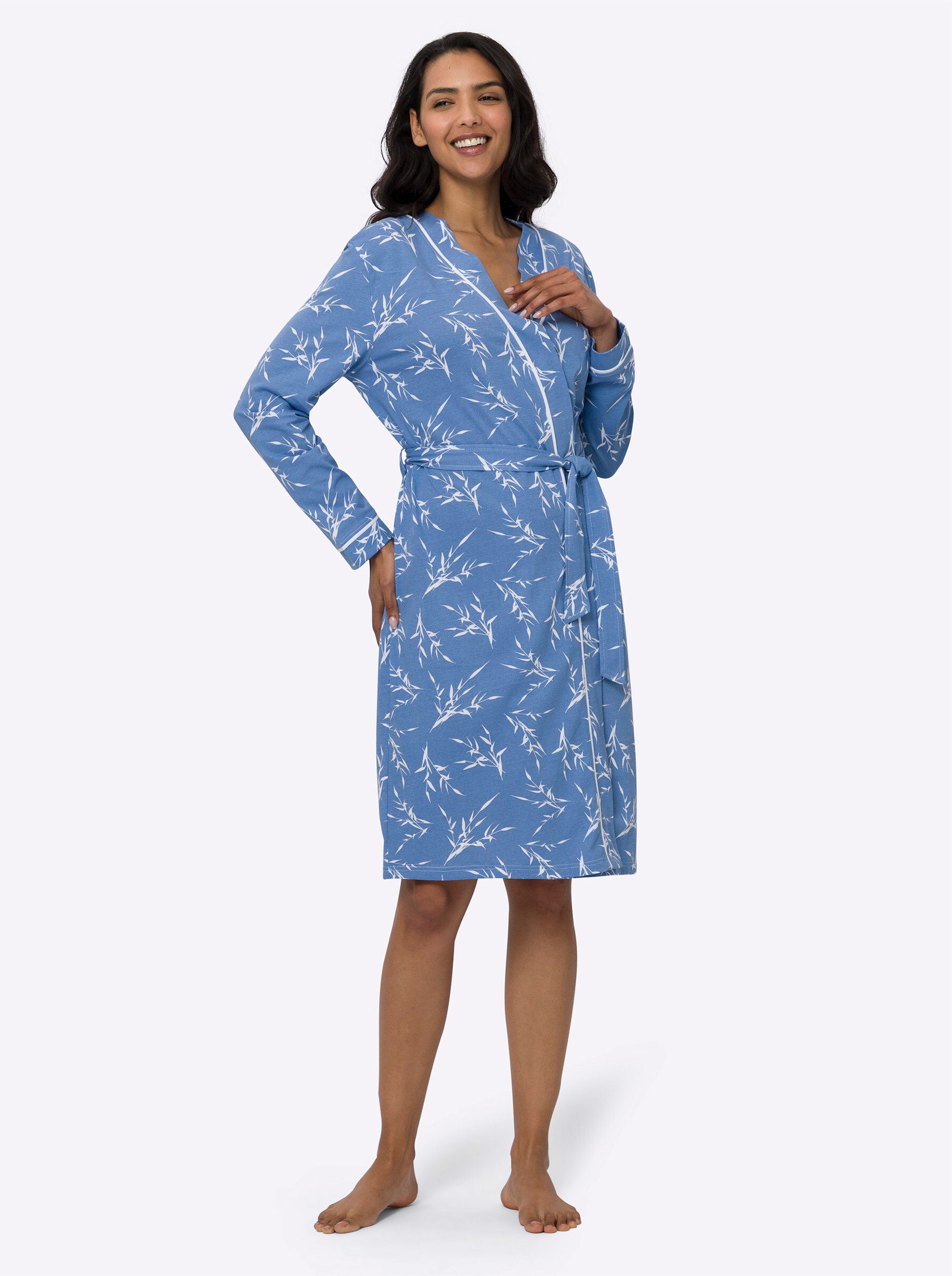 Sieh an! Morgenmantel Morgenmantel, Baumwolle, Single-Jersey günstig online kaufen