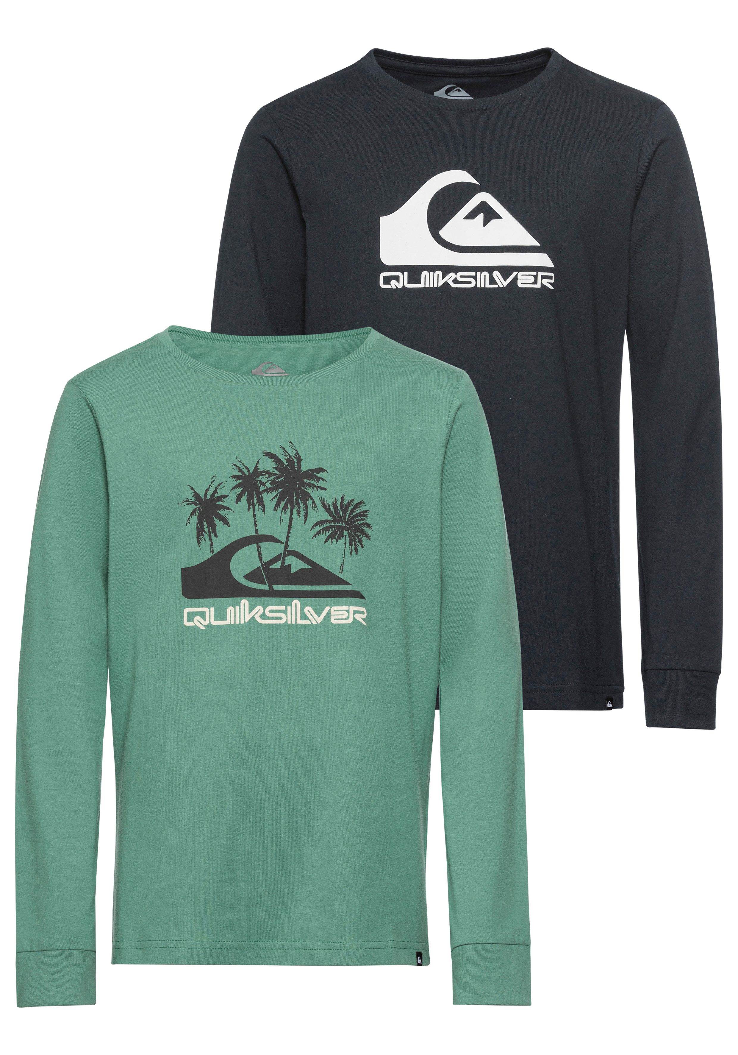 Quiksilver Langarmshirt STATEMENTBAIKAD Boys (Packung, 2-tlg., 2er-Pack)