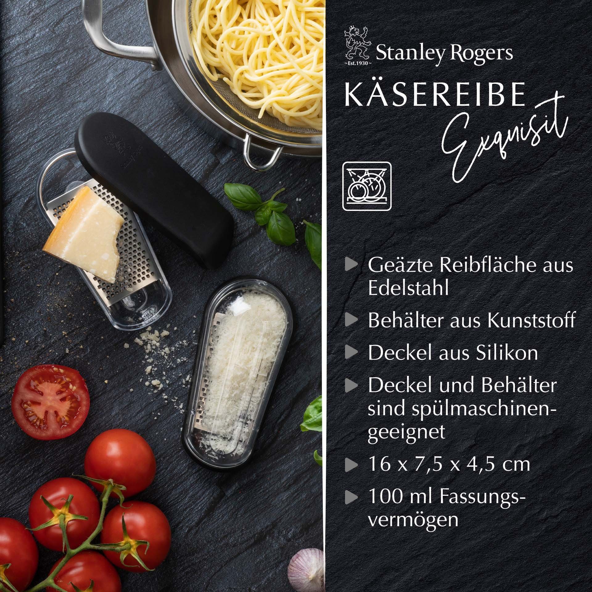 Stanley Rogers Käsereibe Käsereibe Exquisit – Reibemaschine, Käsemühle, Käsehobel
