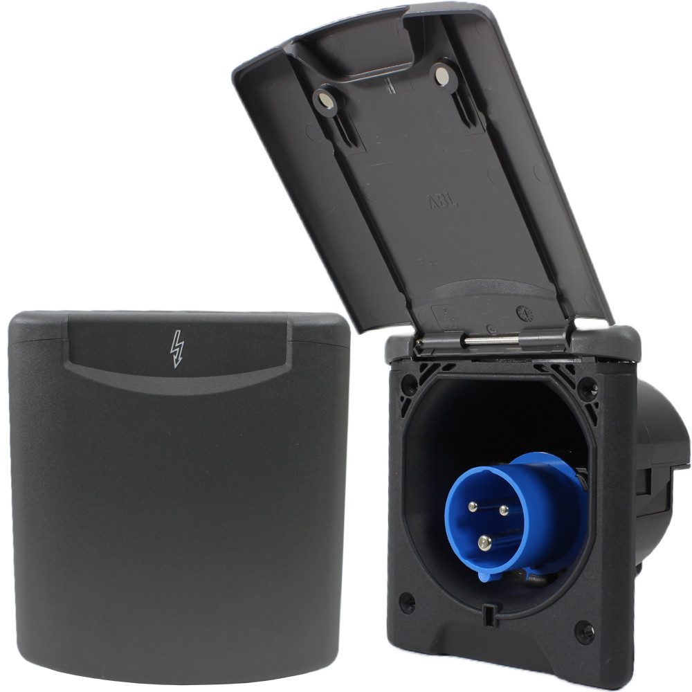 ABL Steckdose CEE Aussensteckdose Einspeisungssteckdose Einbausteckdose Wohnmobil