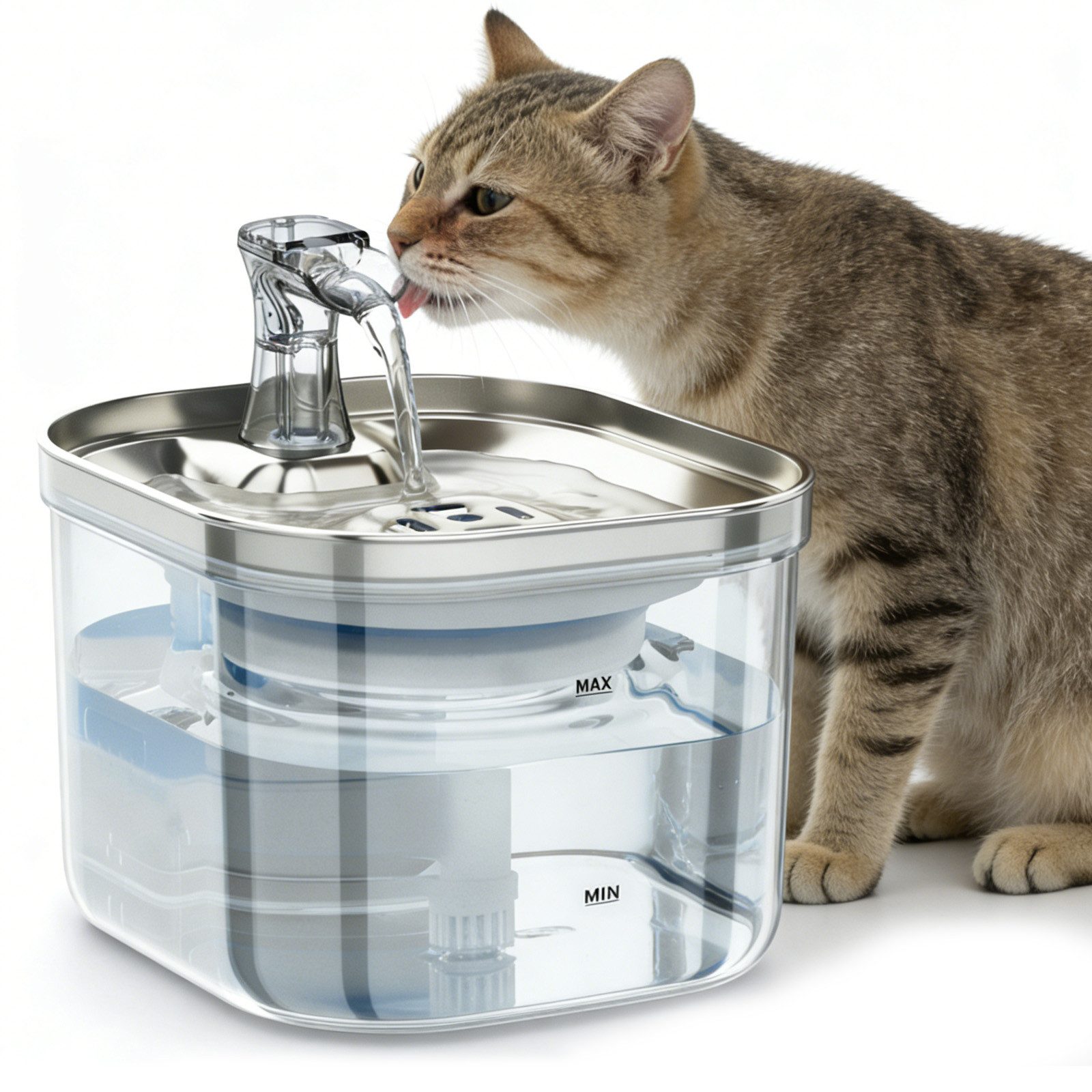 REDOM Trinkbrunnen Haustier-Trinkbrunnen Katzentrinkbrunnen Wasserspender f günstig online kaufen