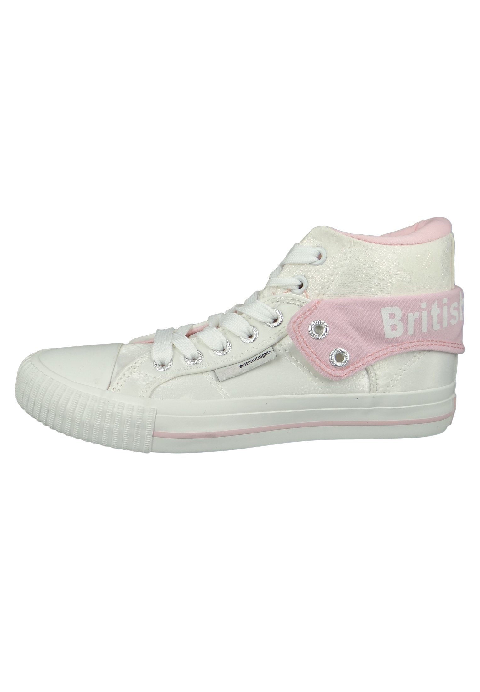 White Knights Pink Flower B43-3709-02 Sneaker British Roco