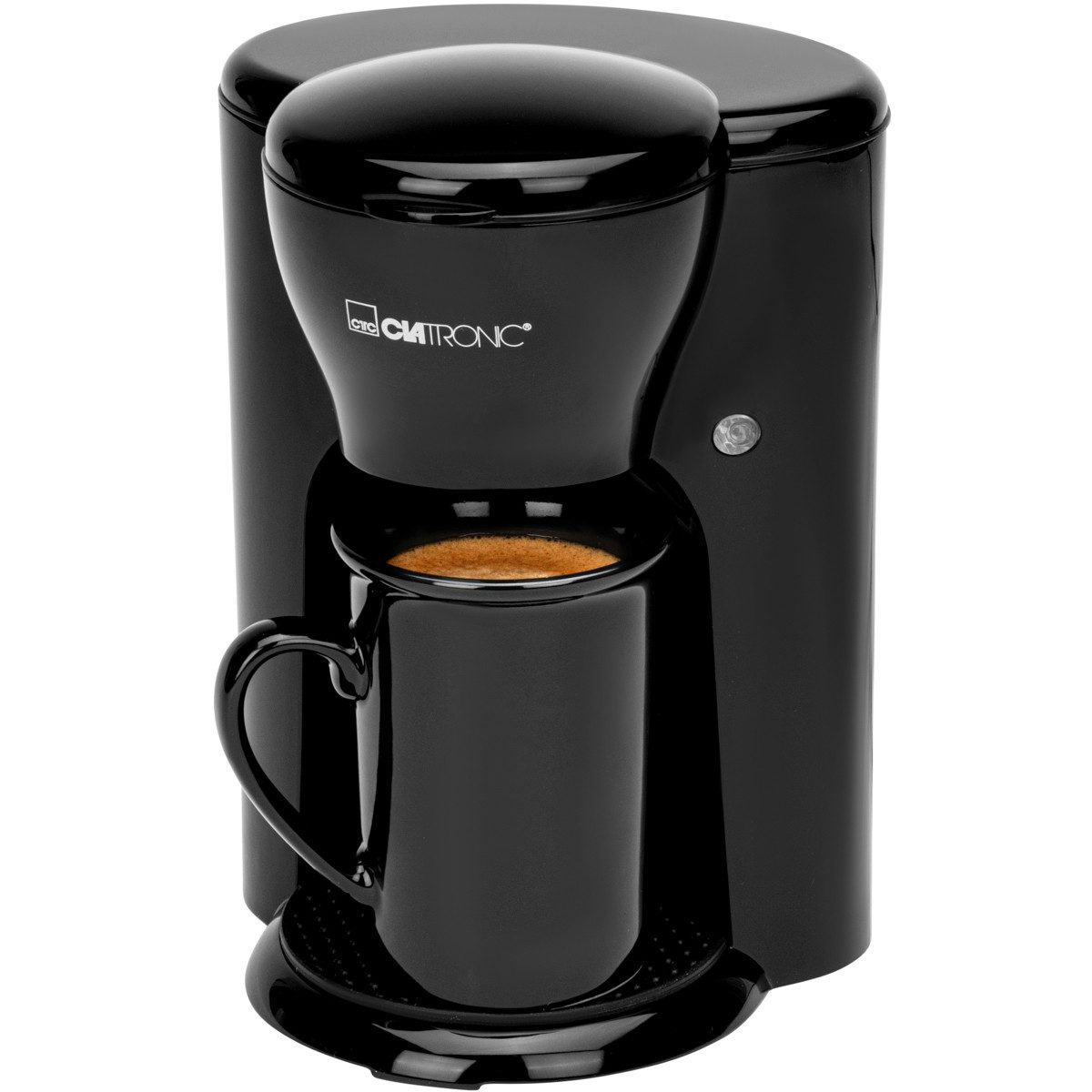 CLATRONIC Filterkaffeemaschine KA 3356, inkl. Keramiktasse, Ideal für unterwegs