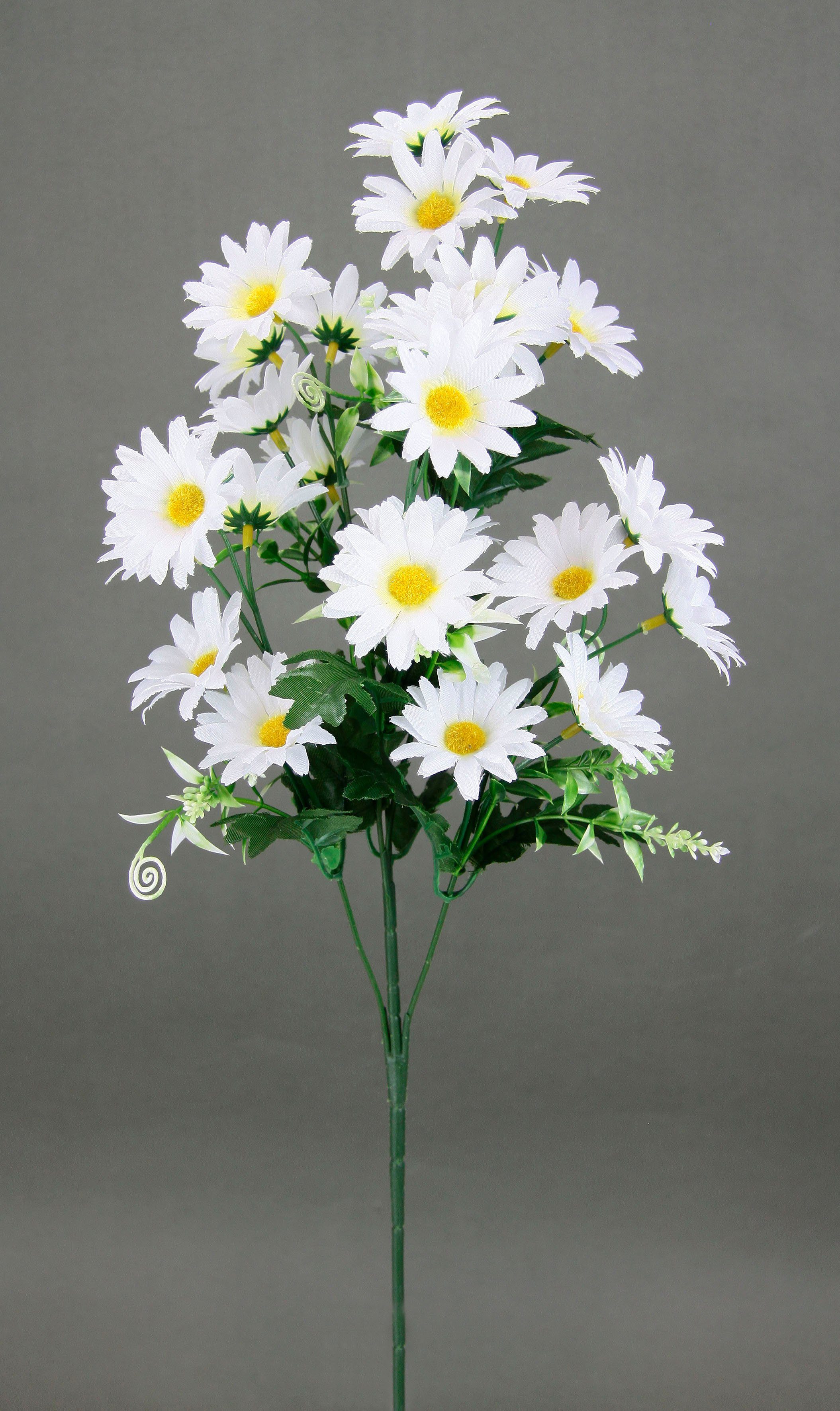 Kunstblume Margeritenzweig, I.GE.A., Höhe 63 cm, 5er Set Narzisse künstliche Blume Ostern Seidenblume Frühjahrsdeko