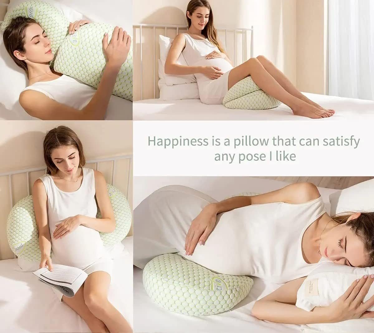 für NUODWELL Lumbalkissen Grün Lendenwirbelstütze Rücken schwangere Seitenschläferkissen Frauen Hüfte