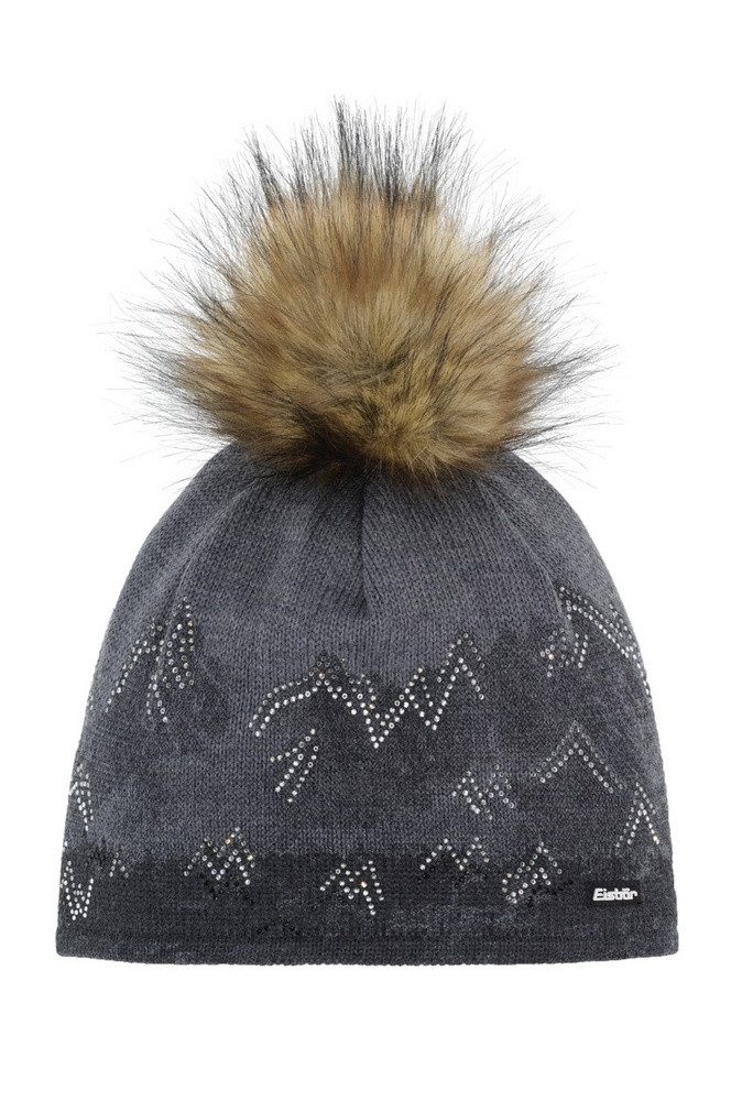 Eisbär Bommelmütze Wintermütze (Bommel) Draw Lux Crystal schwarz/anthrazitg günstig online kaufen