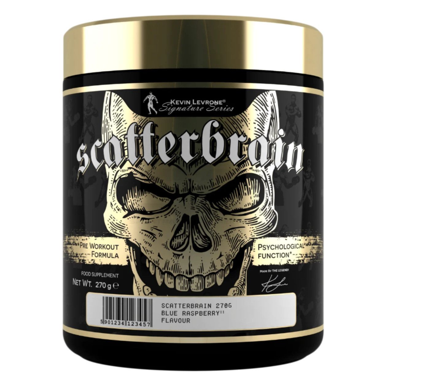 Kevin Levrone Kevin Levrone SCATTERBRAIN 270g Kreatin Aminosäure Pulver, 1 er Packung à 270 g, Niacin, Kreatin, Vitamin B6,Tyrosine