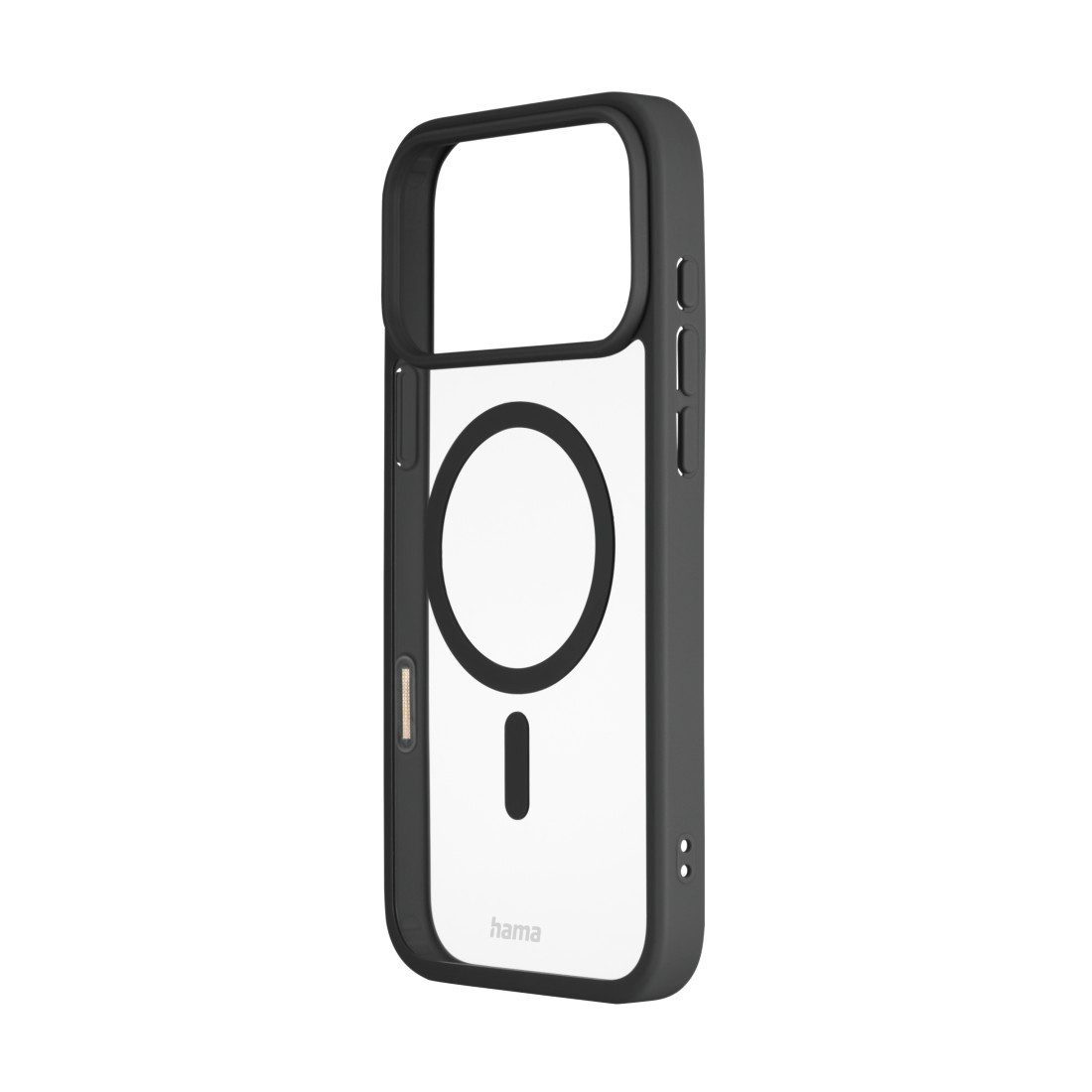 Hama Smartphone-Hülle Handyhülle für Apple iPhone 17 Pro Max, magnetisch, Apple MagSafe, Qi2, Wireless Charging, passgenaue Anti-Rutsch-Oberfläche, transparent