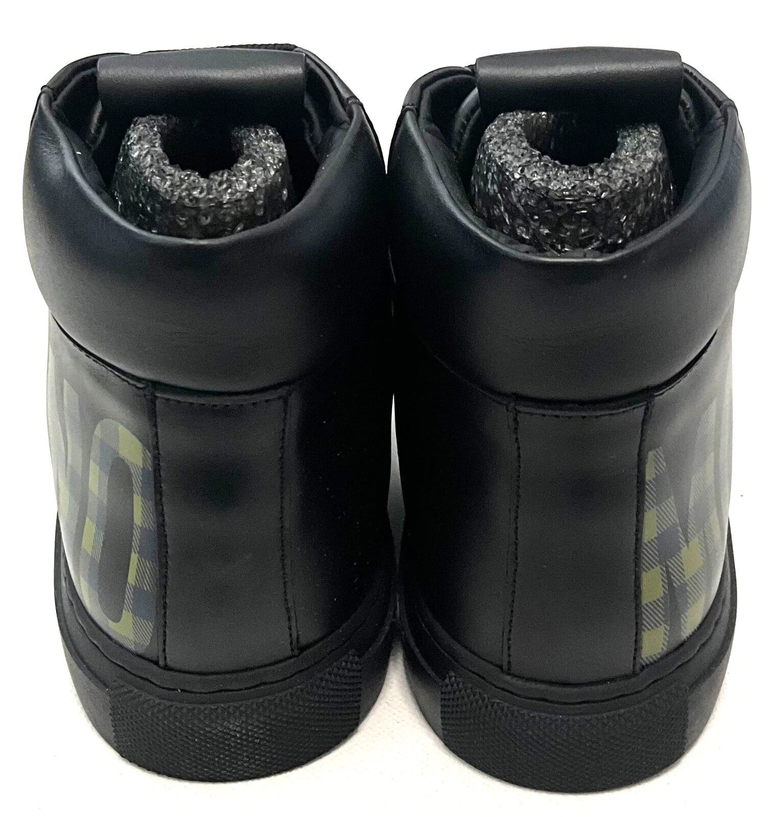 Moschino MOSCHINO SNEAKERU. SERENA25 VITELLO NERO VERDENE HIGH TOP. SNEAKERS Sneaker aus echtem Leder, Logoprägung