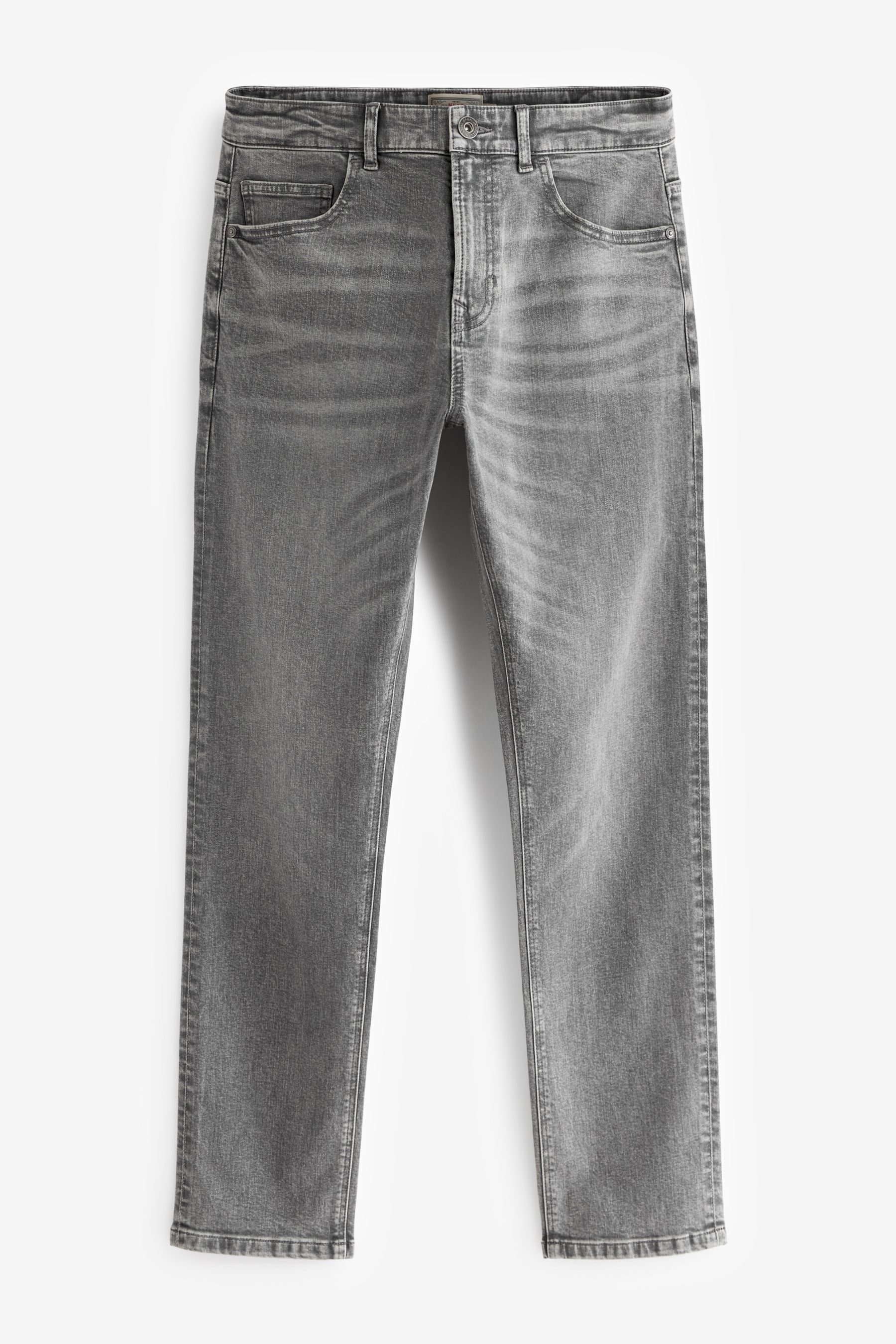 (1-tlg) Next Stretch Essential Slim-fit-Jeans Slim Washed Jeans mit Grey Fit