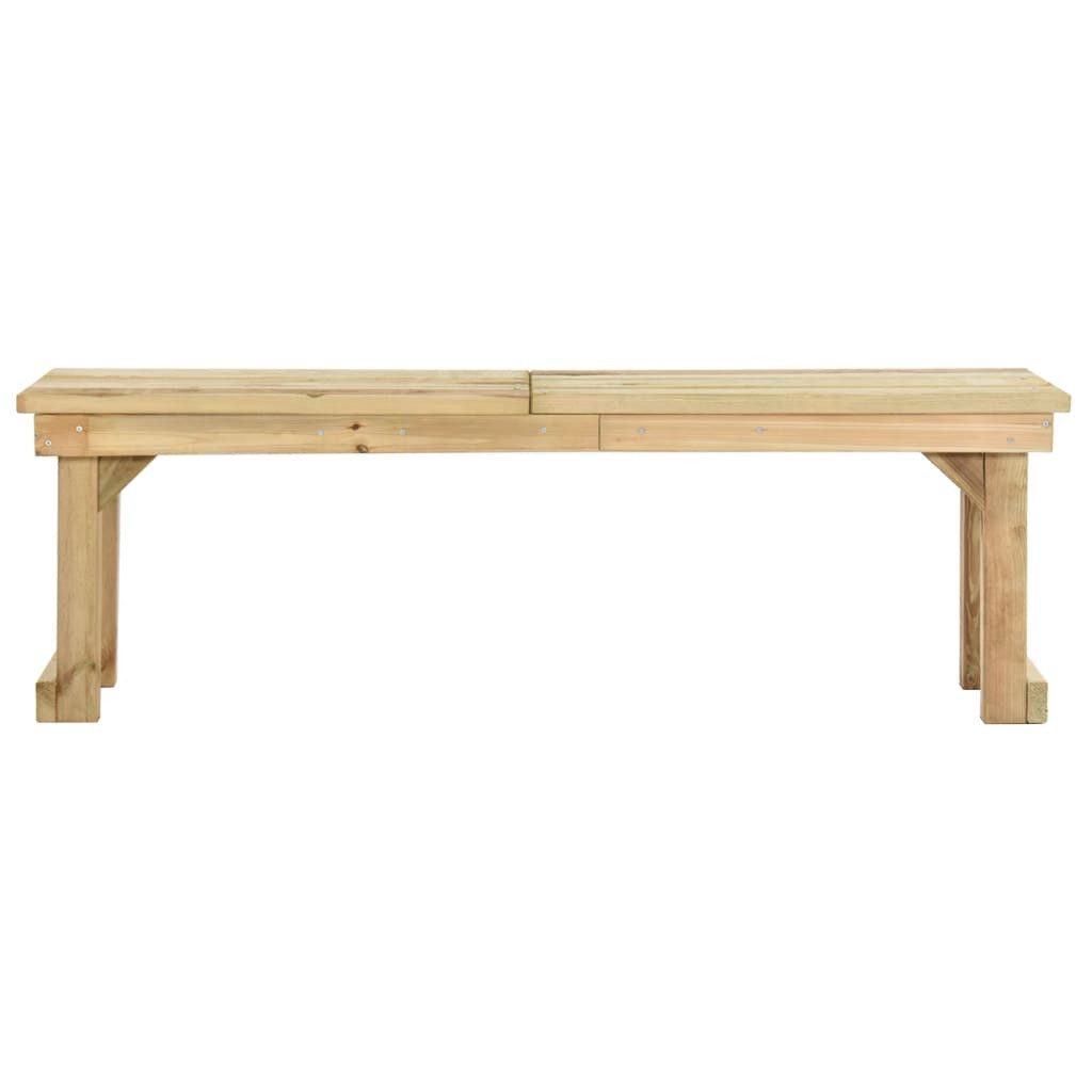 vidaXL Gartenbank Gartenbank 140 cm Imprägniertes Kiefernholz (1-St)