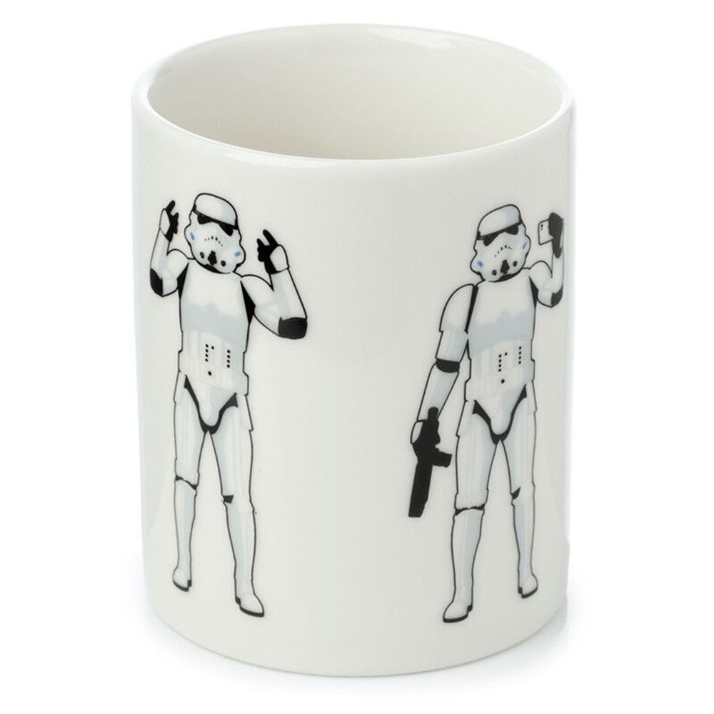 Puckator Tasse Original Stormtrooper, Porzellan, Becher, weiß, ca. 11,5 x 7,5 x 9,5 cm, für 300 ml