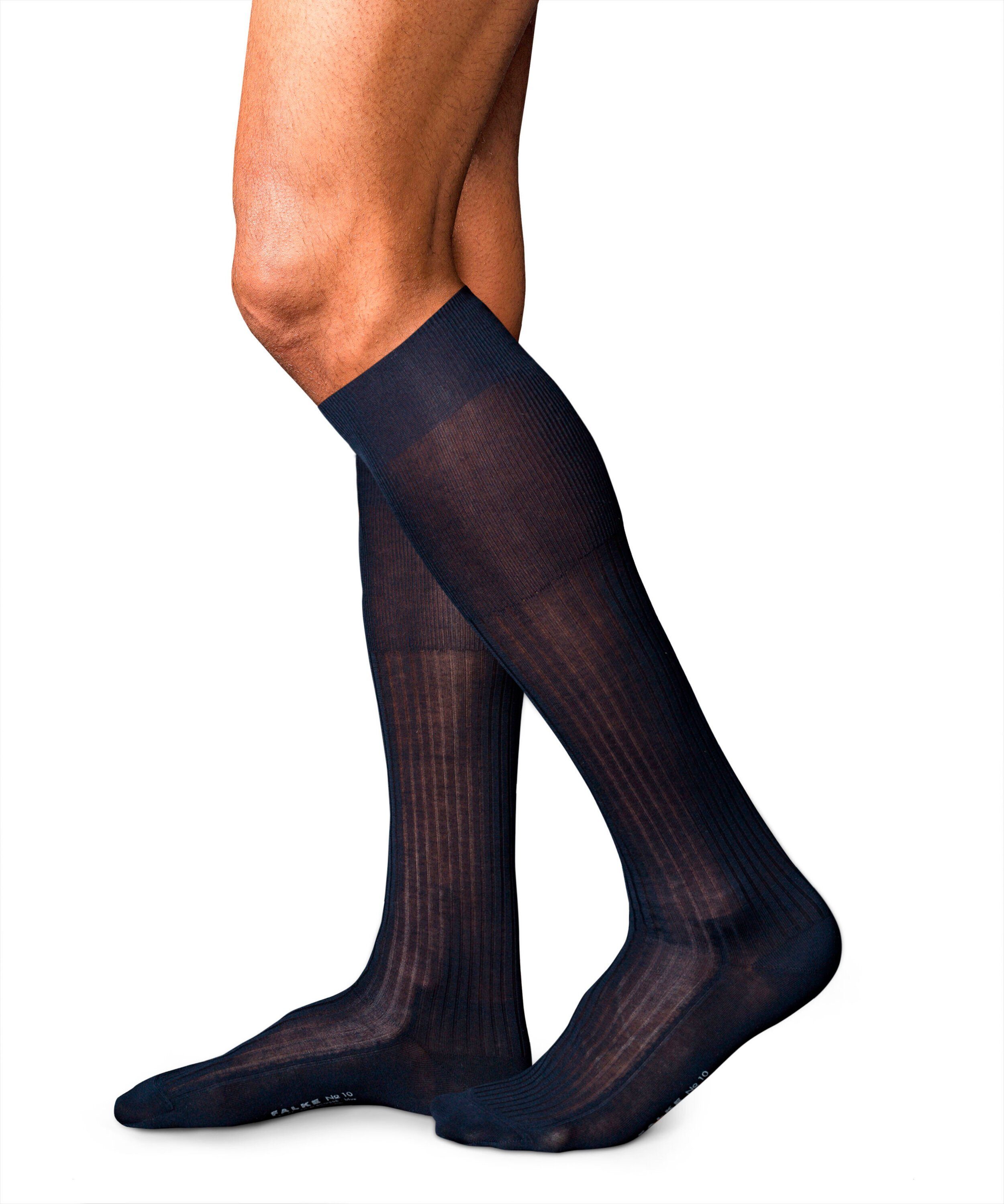 FALKE Kniestrümpfe No. 10 Pure Fil d´Écosse Kniestrümpfe (1-Paar) mit ägyptischer „Karnak“ Baumwolle