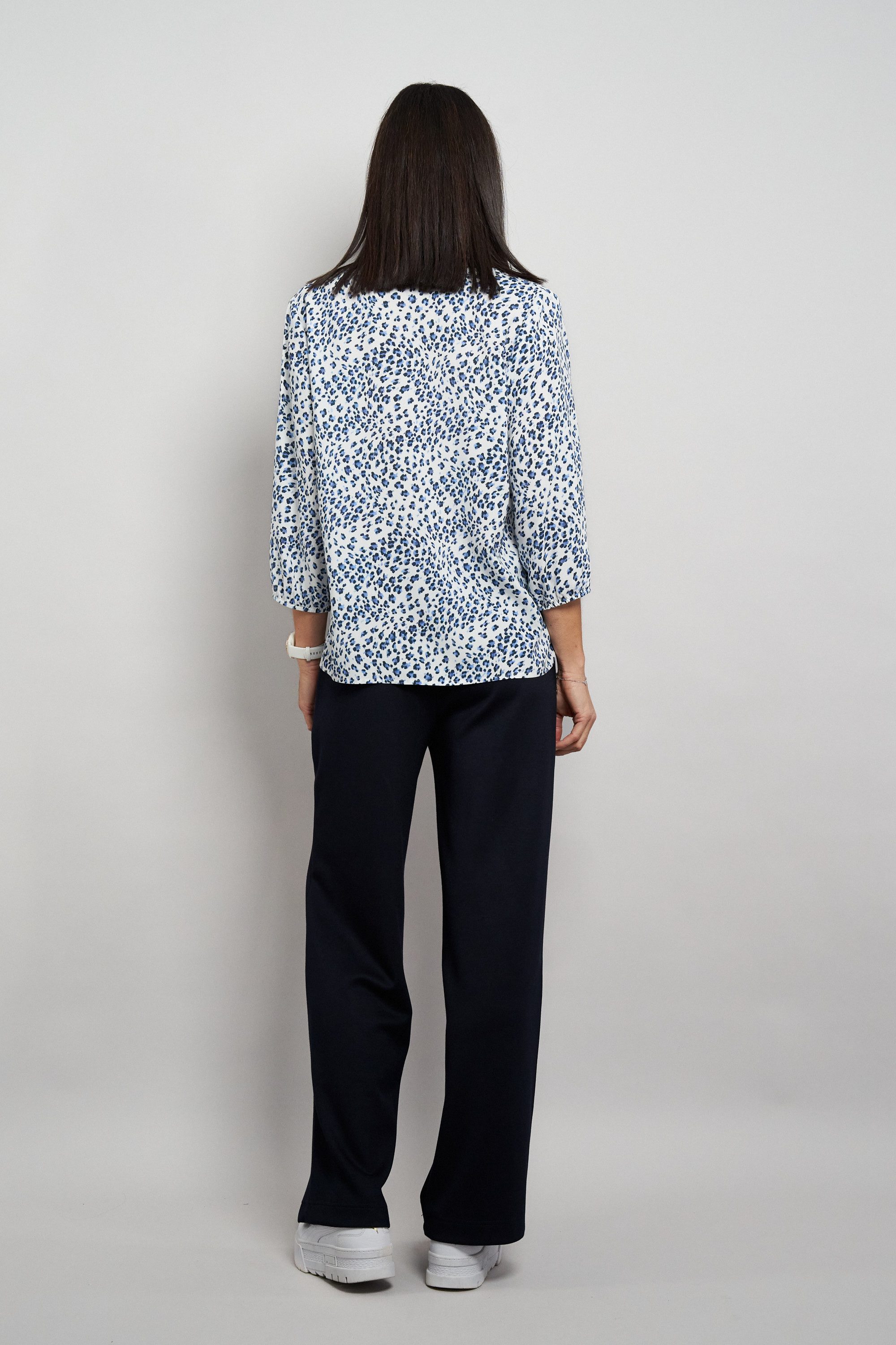 Seidel Moden Druckbluse Otto exclusiv mit Minimalmuster - Viskose- MADE IN GERMANY – Bild 4 von 4