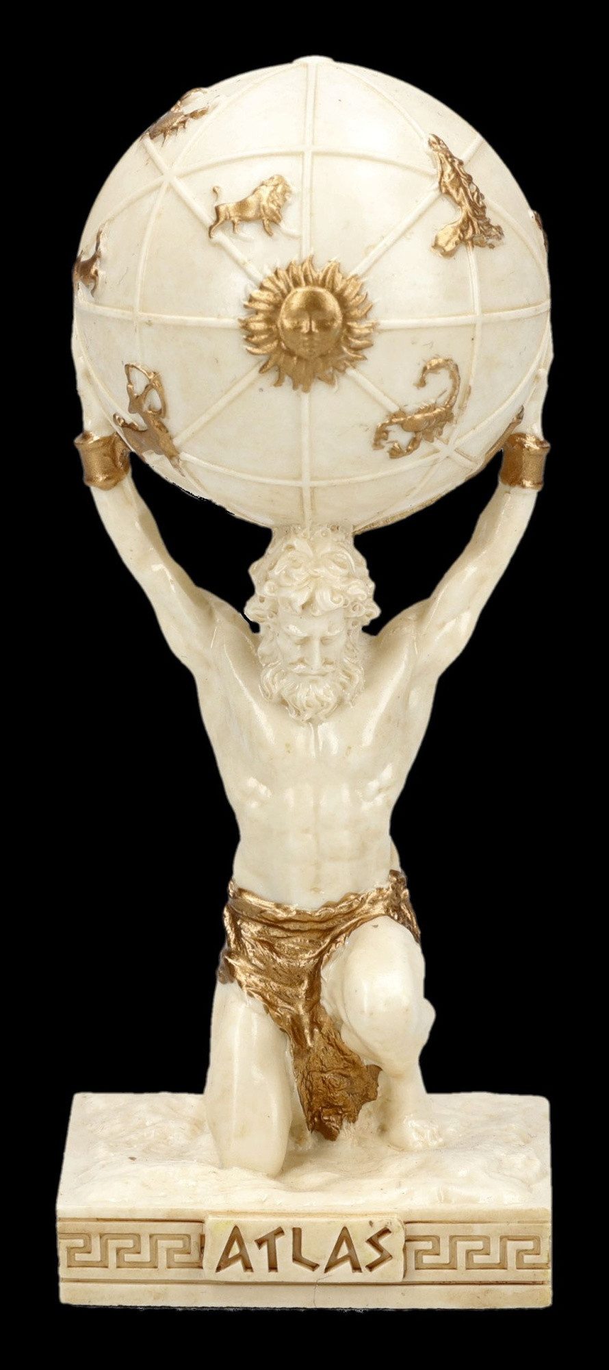 Figuren Shop GmbH Dekofigur Atlas Miniatur – Titan Figur mit Himmelskugel Veronese Collection Deko