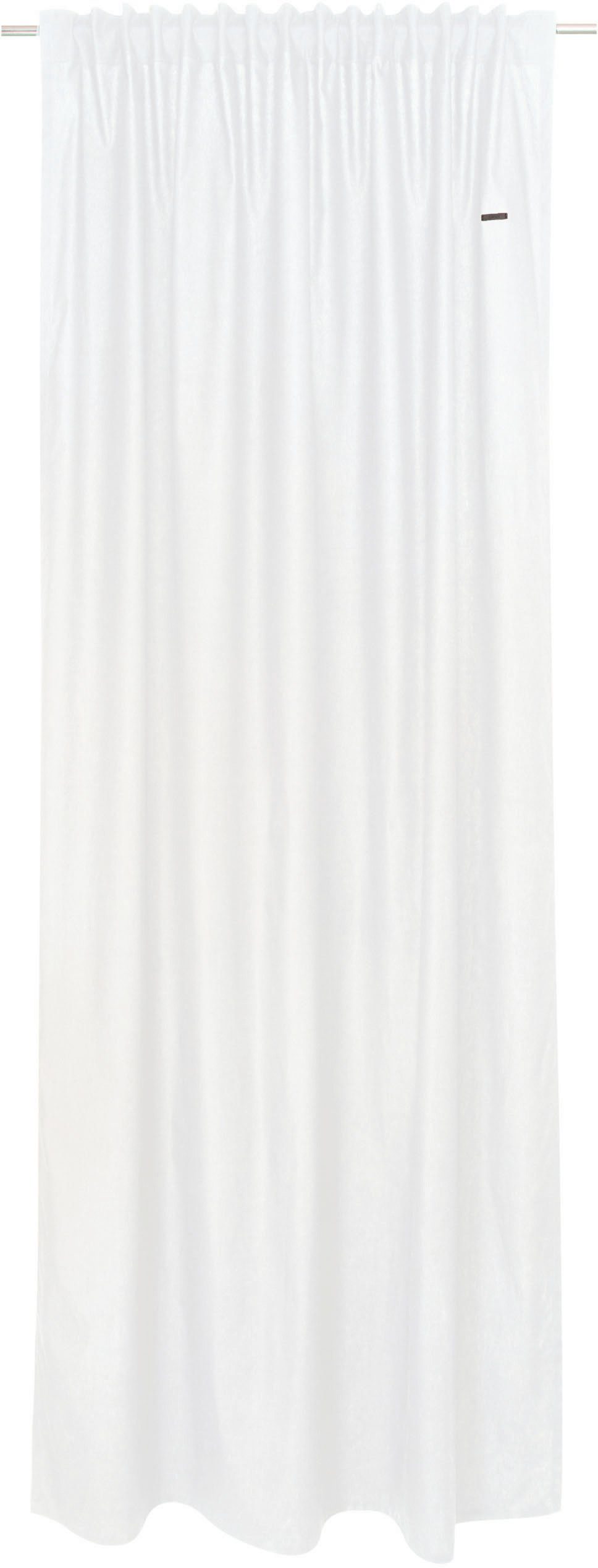 aus blickdicht Baumwolle, nachhaltiger St), verdeckte Neo, Vorhang (1 blickdicht, Schlaufen Esprit, white/creme/weiß