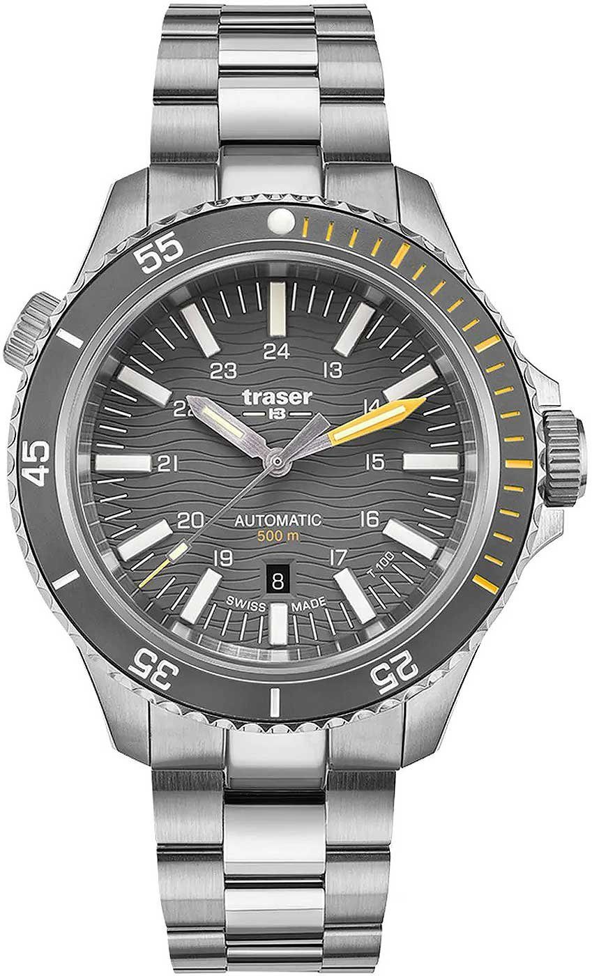 Traser Quarzuhr Herrenuhr P67 Diver Automatic Gray Serie Diver Collection Traser110332