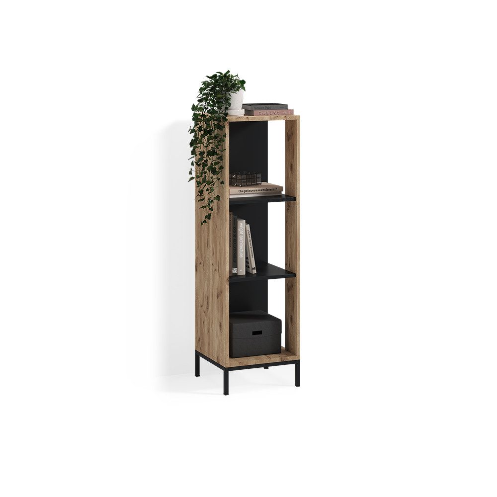 Livinity® Bücherregal Aterno, Viking Oak, mit 3 Fächern, 1-tlg.