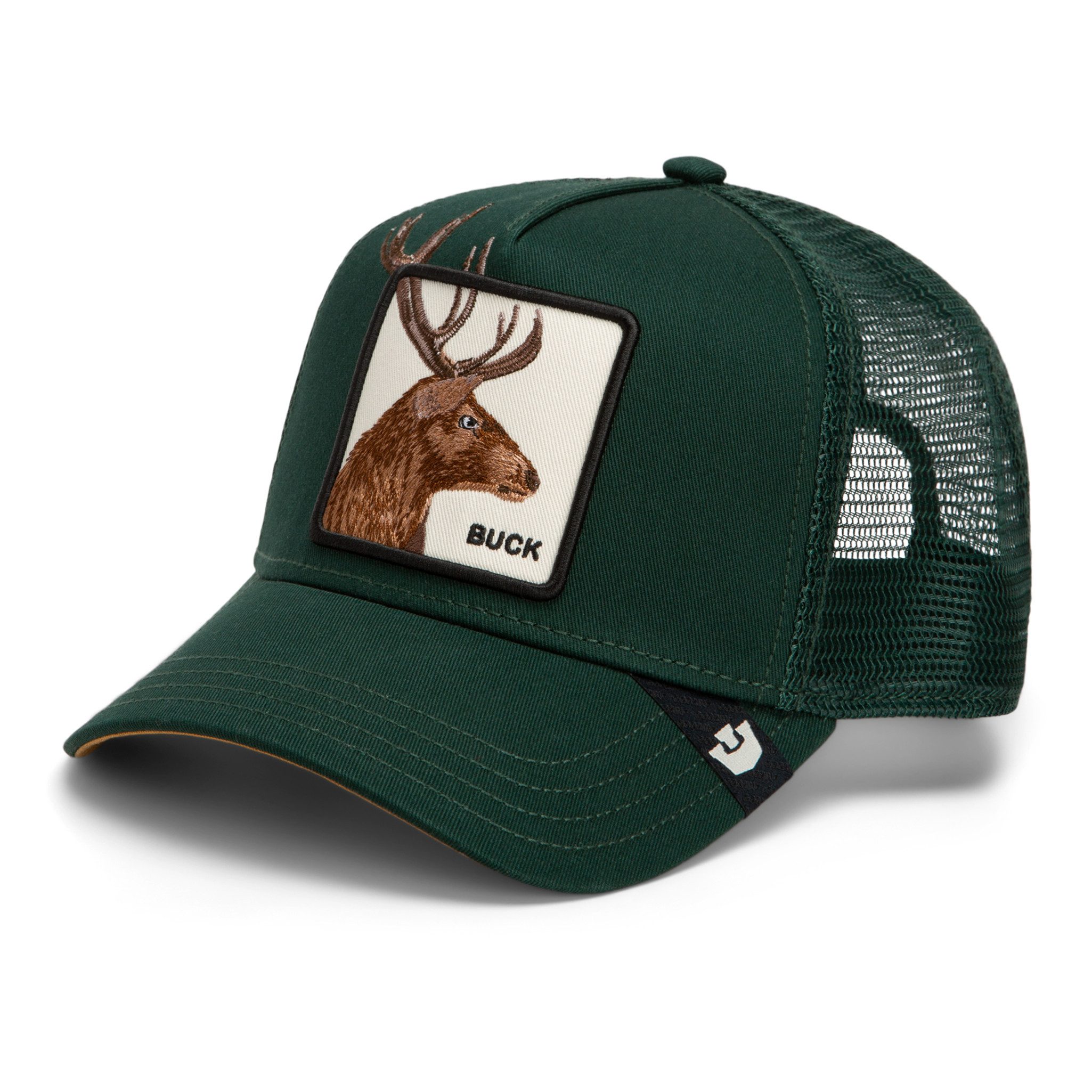 GOORIN Bros. Trucker Cap Goorin Bros. 5 Panel Baseball Cap Core Mesh Over the Line Buck Guard (Basecap, Basecap, Meshcap, Trucker Kappe) Over the Line - Stickerei