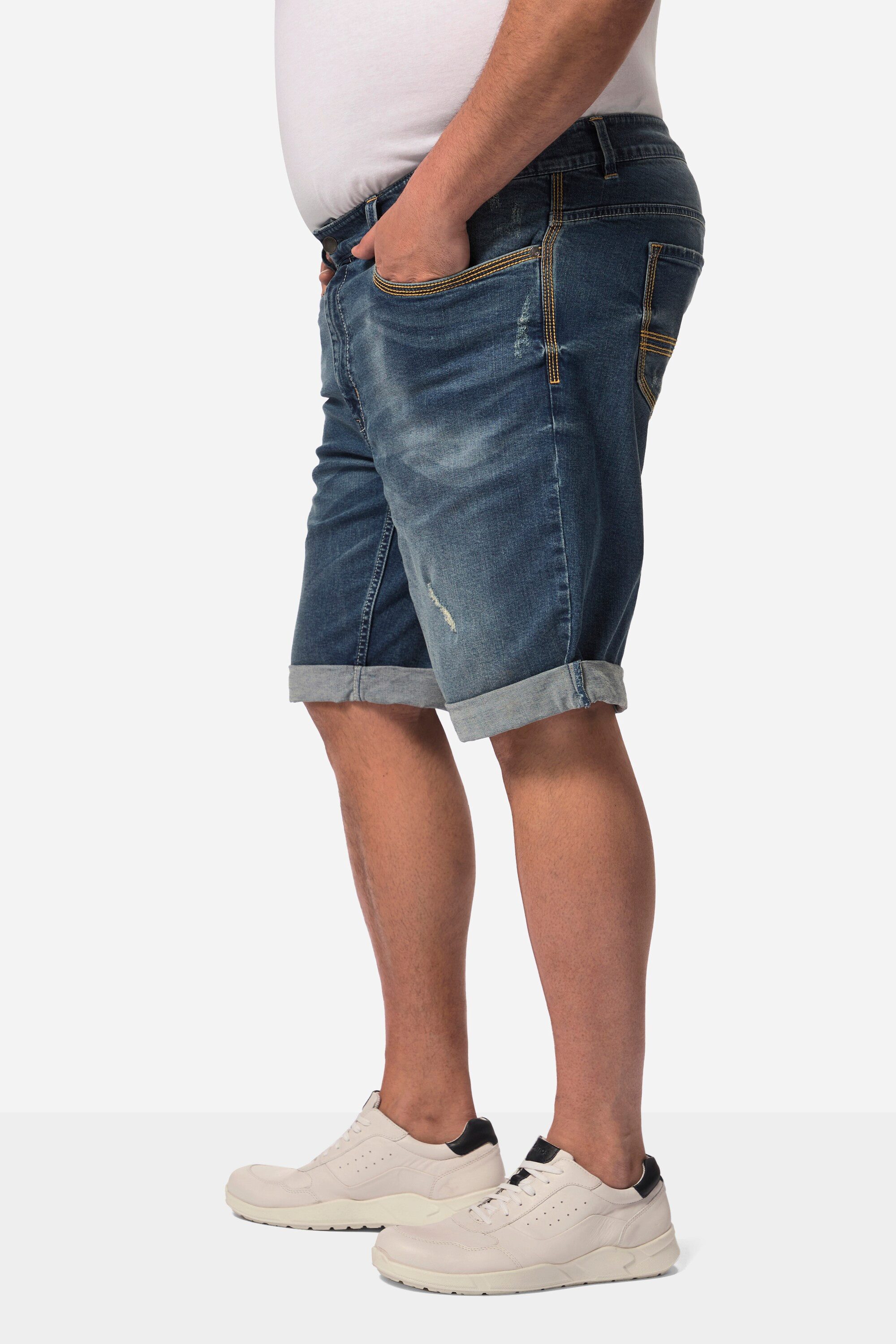 John F. Gee Jeansbermudas Jeans-Bermuda Kontraste 5-Pocket