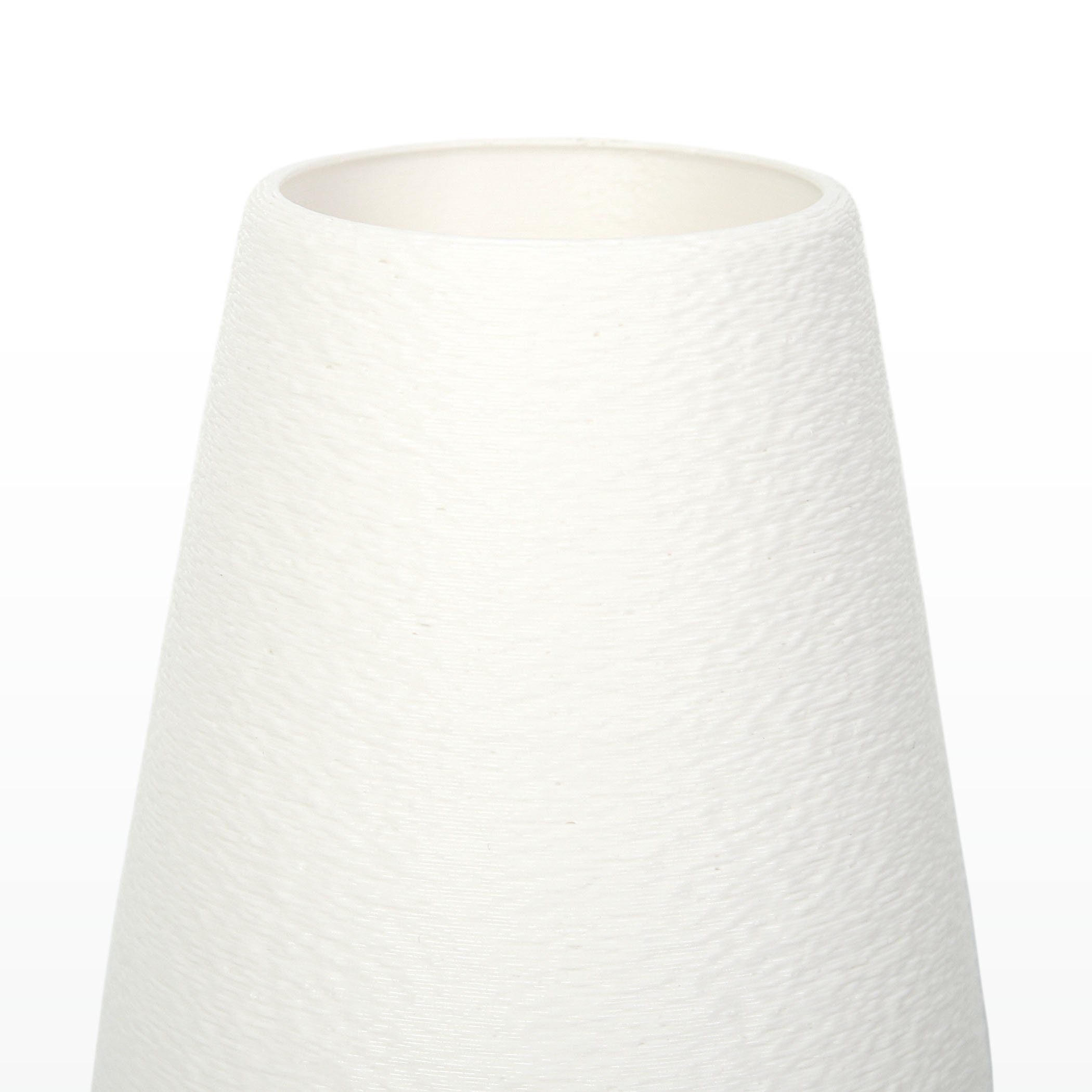 Designer Feder Vase Dekorative Blumenvase Rohstoffen; White aus Dekovase nachwachsenden bruchsicher aus wasserdicht Bio-Kunststoff, & – Kreative