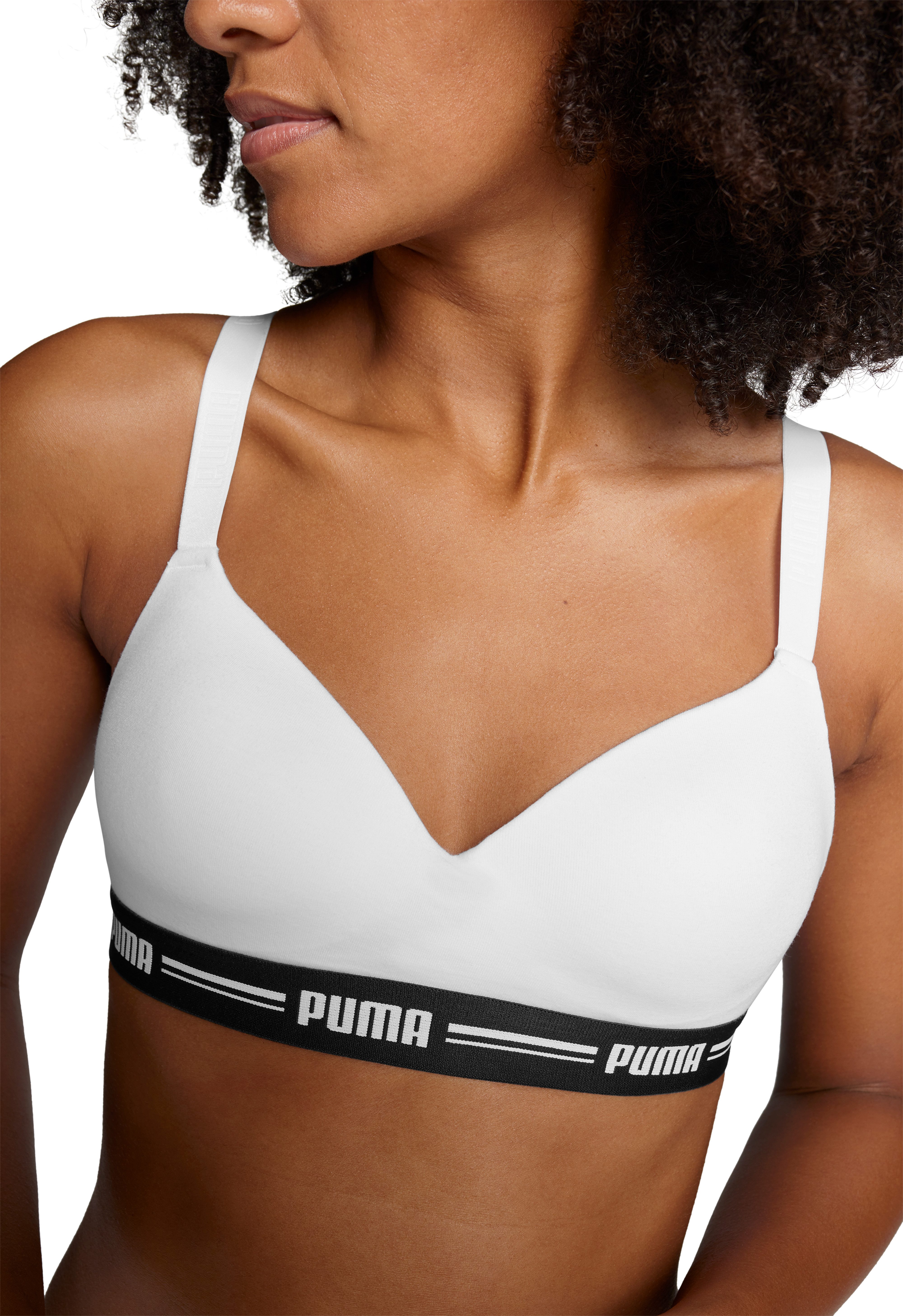 PUMA Bügelloser BH PUMA WOMEN PADDED TOP 1P HANG mit leicht gepaddeten Cups