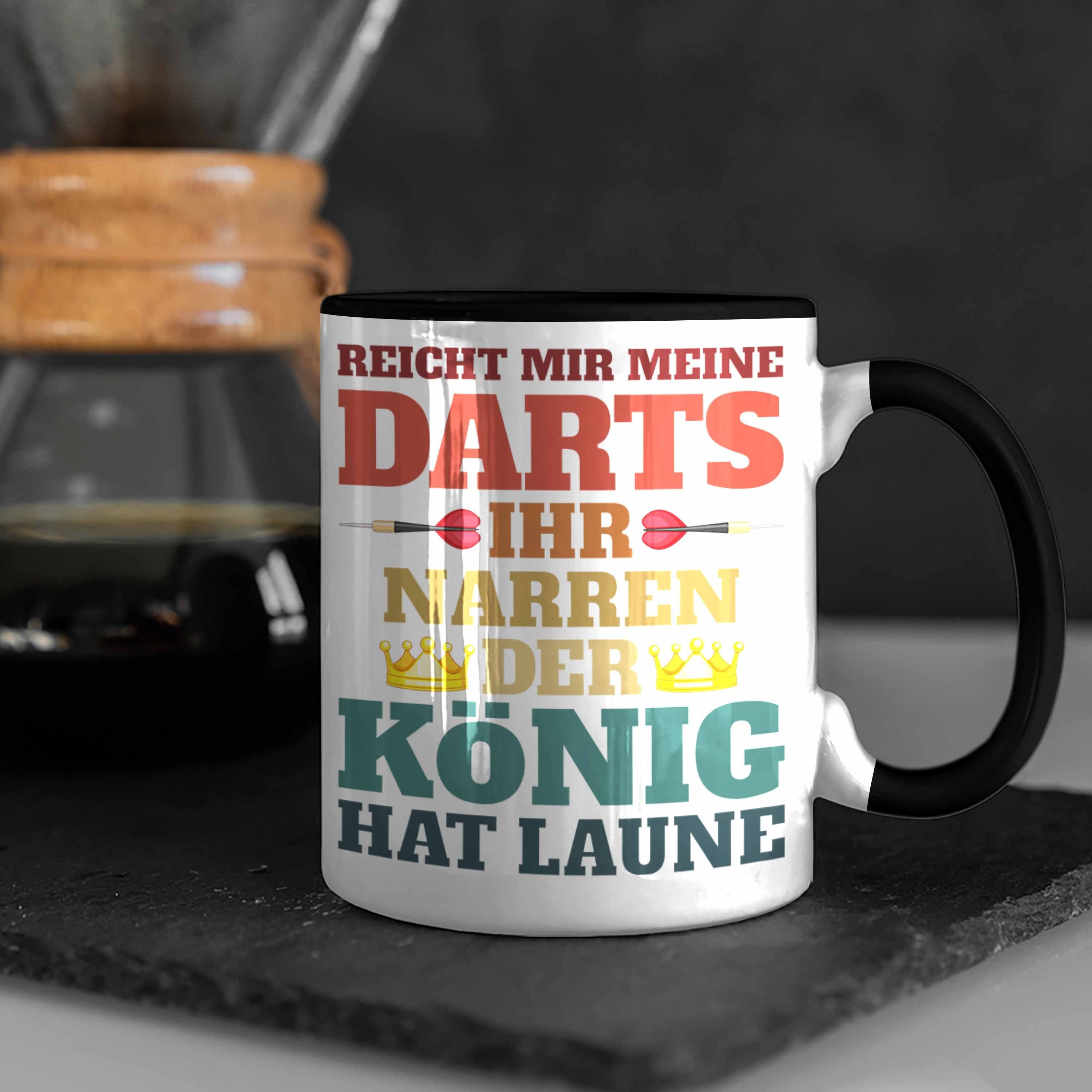 Mir Geschenkidee Tasse Tasse Trendation Meine Spruch Trendation Dartpfeil Reicht - Schwarz Dart-Spieler Dart Männer Darts
