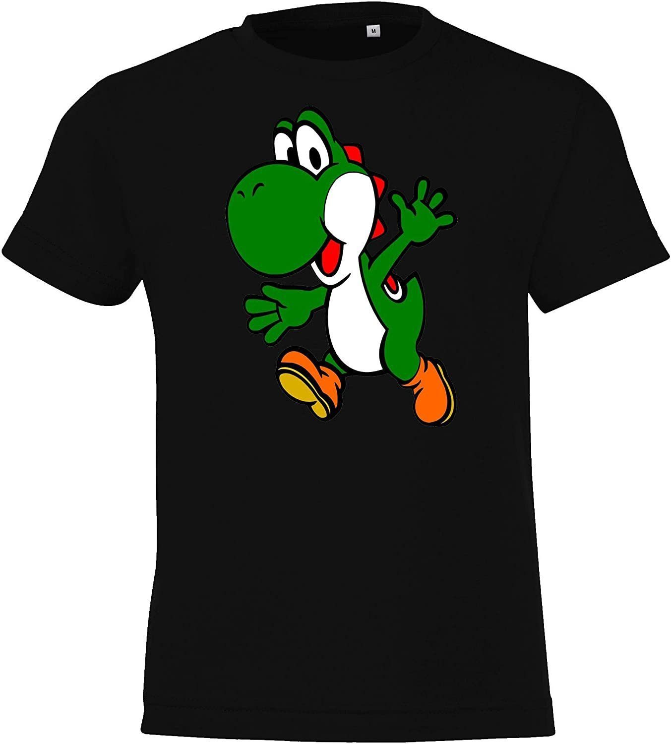 Print-Shirt Kinder T-Shirt Modell Yoshi Fun Print Mario Retro