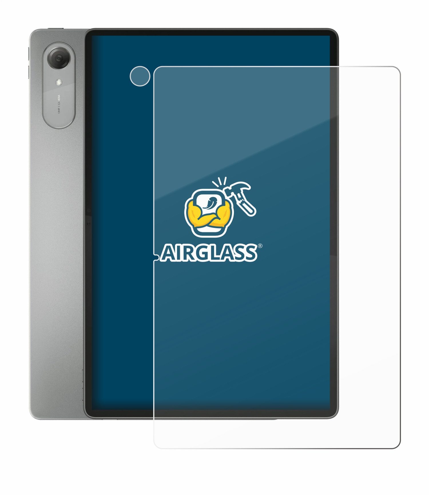 BROTECT Displayschutzglas Folie für Lenovo Idea Tab Pro Gen 2 13" (Display+Kamera), Schutzfolie Glas Panzer Display Schutz klar