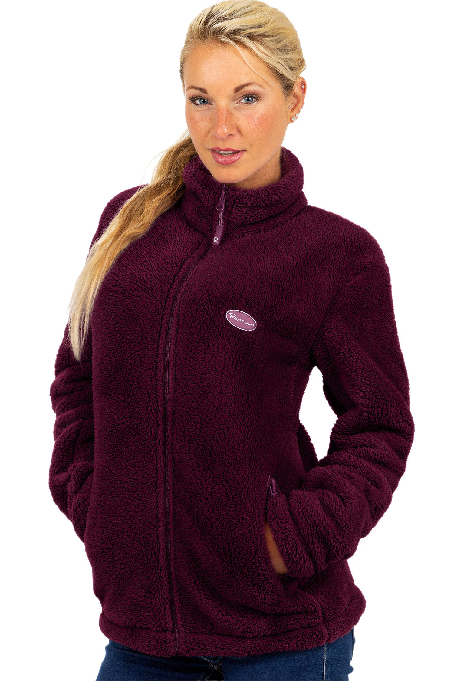 Reichstadt Fleecejacke Damen Fleecejacke 22RSW002 Extravagante Reißverschluss-Anhänger