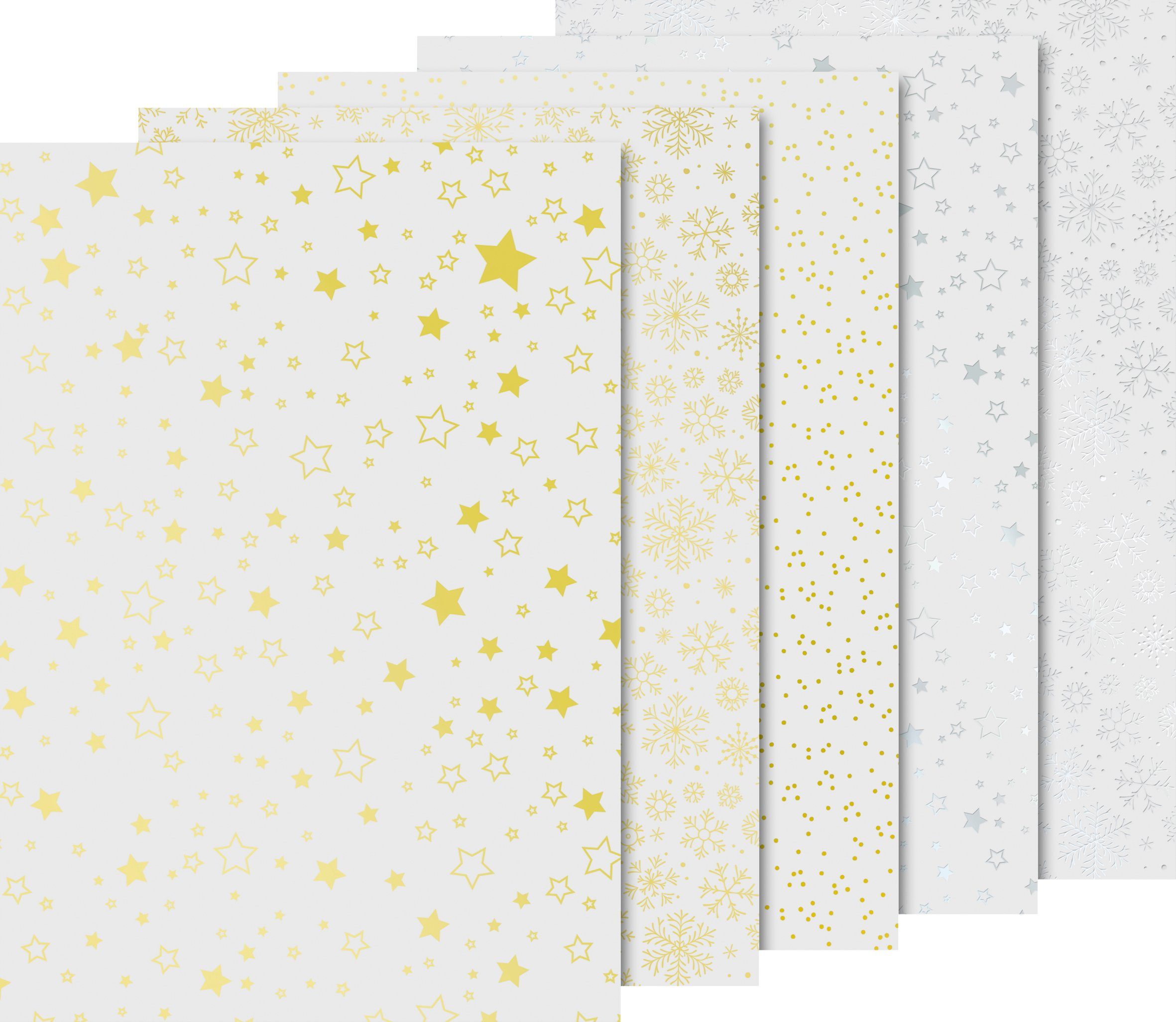 Heyda Transparentpapier »Transparentpapier-Set 'Weihnachten' Gold/Silber«,  10 Blatt online kaufen | OTTO