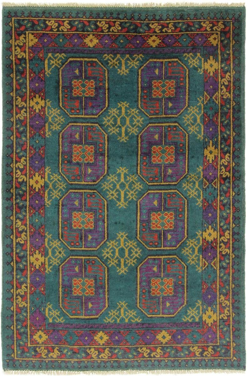 Orientteppich Afghan Akhche 117x176 Handgeknüpfter Orientteppich, Nain Trading, rechteckig, Höhe: 6 mm