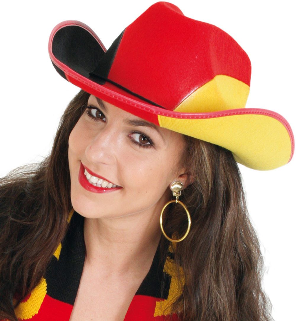 Fries Cowboyhut Cowboyhut Deutschland Schwarz Rot günstig online kaufen