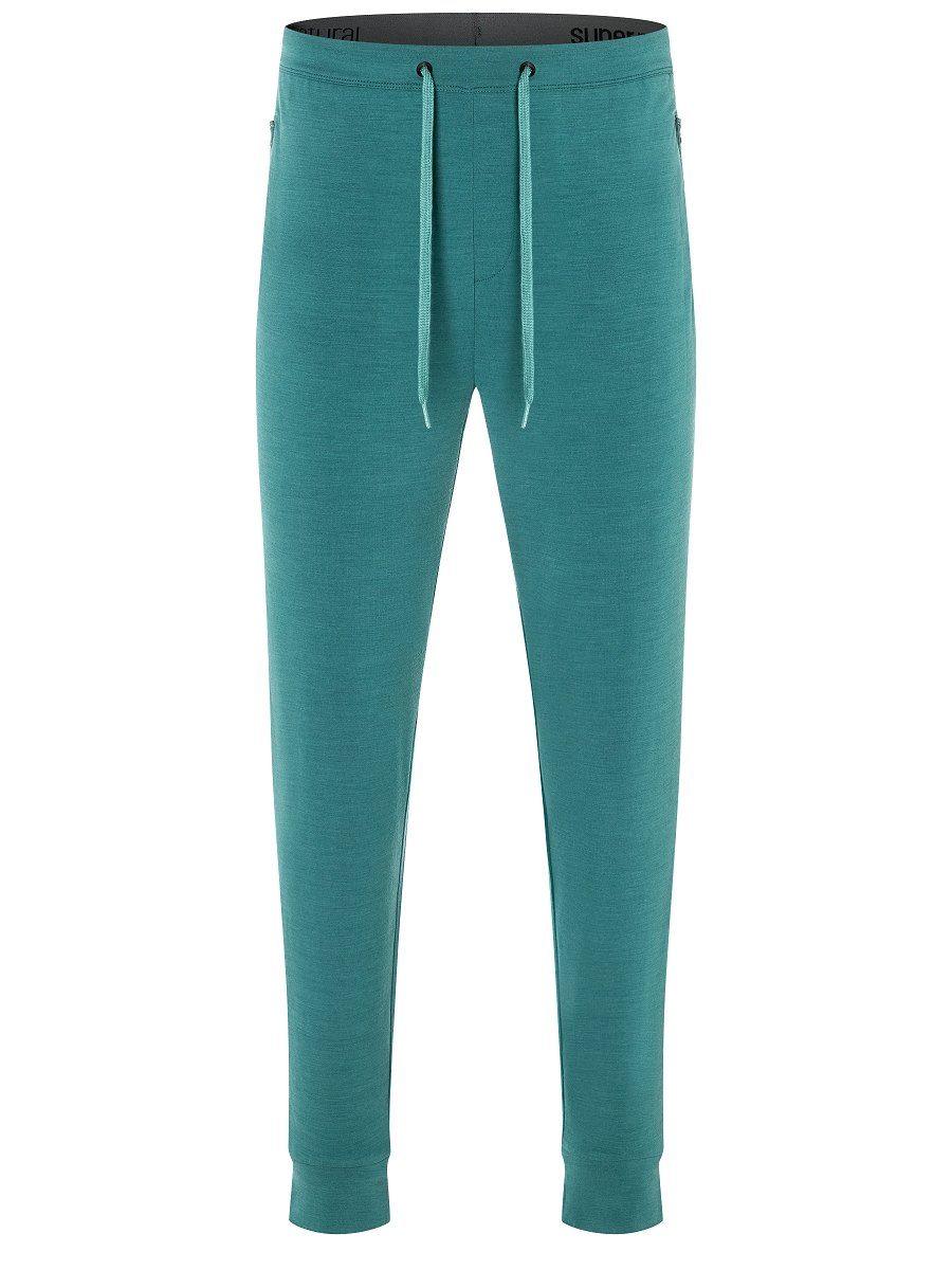 SUPER.NATURAL Jogginghose Merino Sweathose M CITY CUFFED bequemer Merino-Materialmix